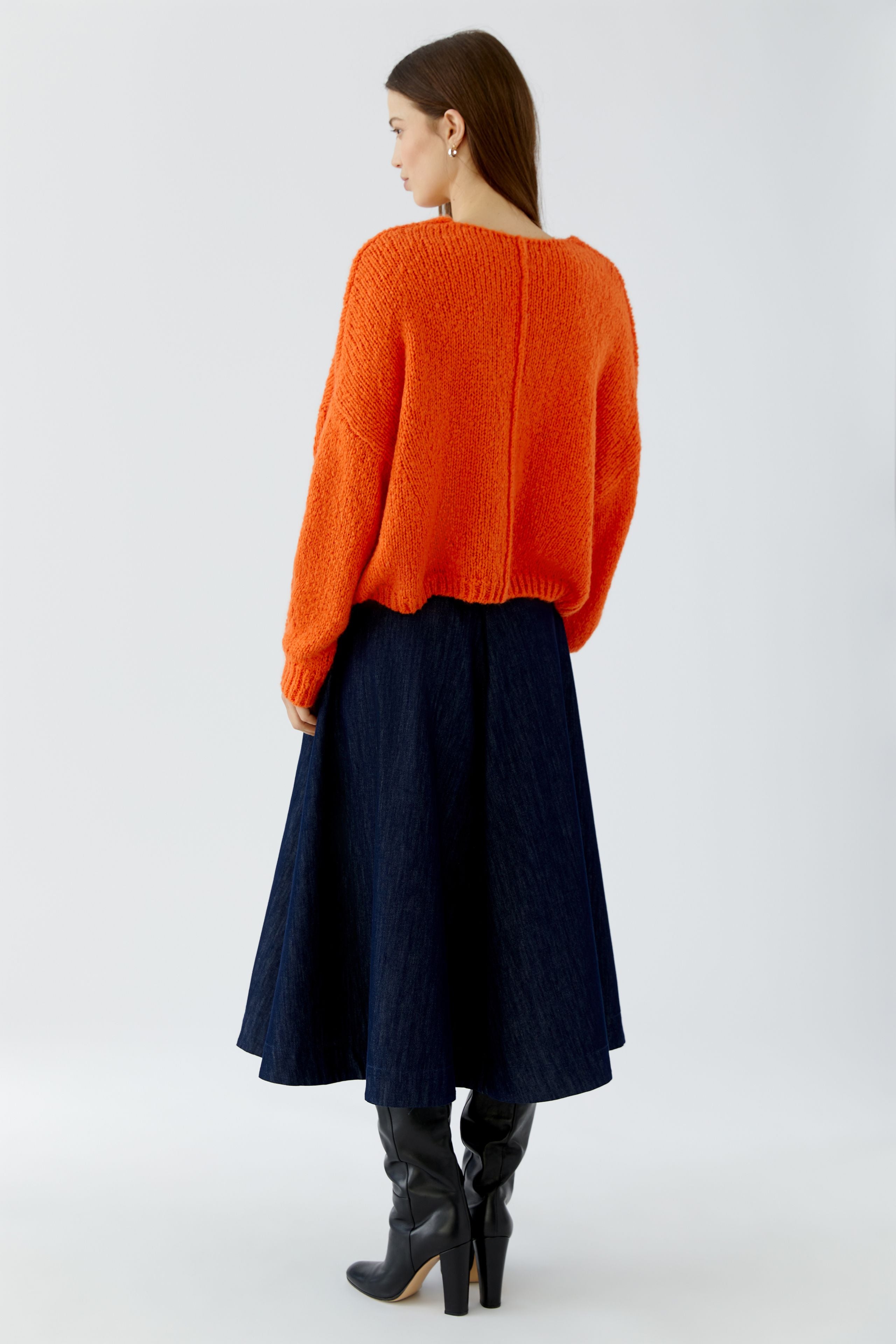 OUI V-Neck Pullover oversized geschnitten