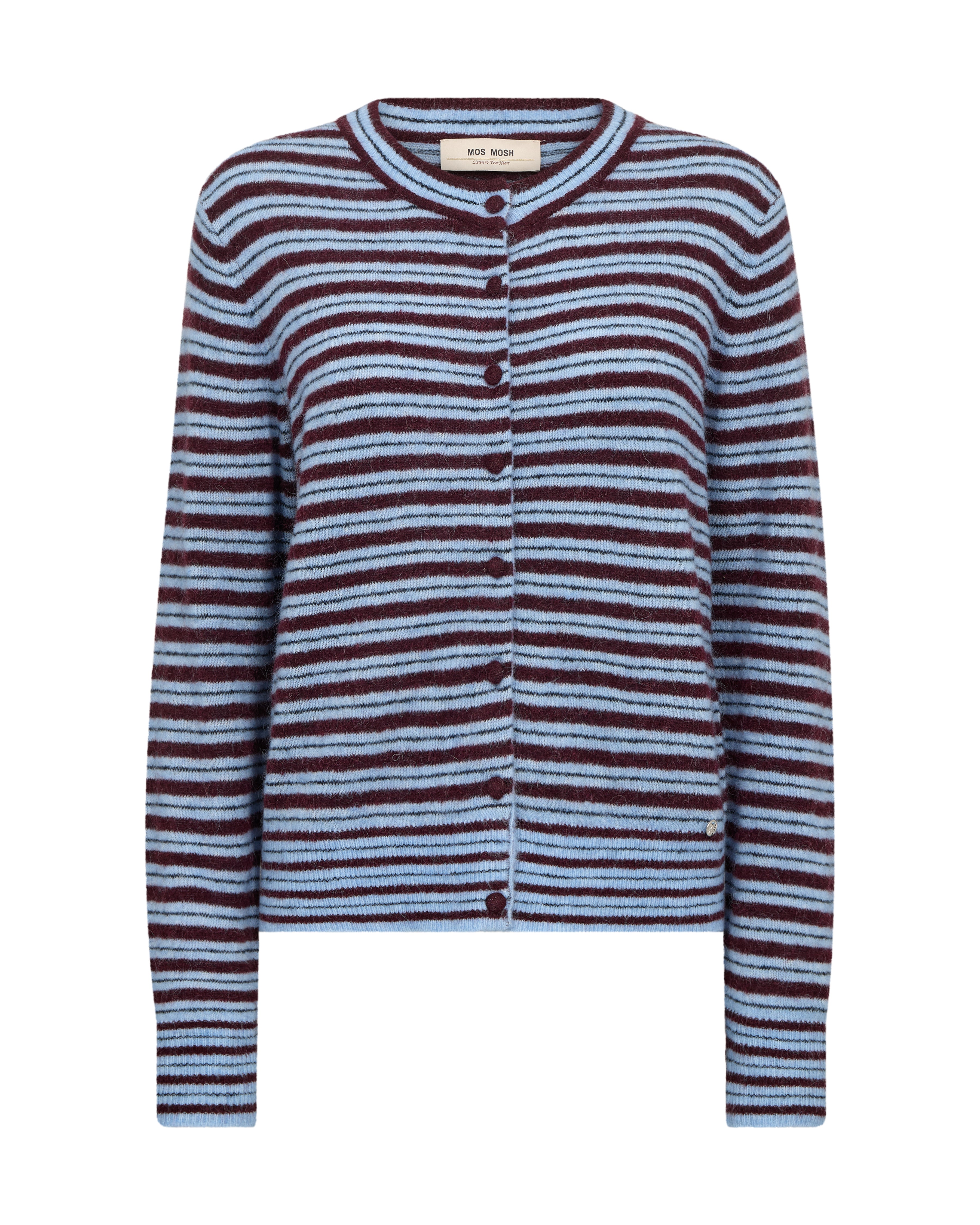 MOS MOSH Gestreifter Strickcardigan MMMilvi