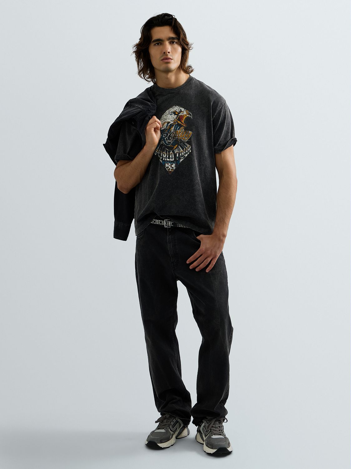 Replay Print T-Shirt M12BF_,002_7242