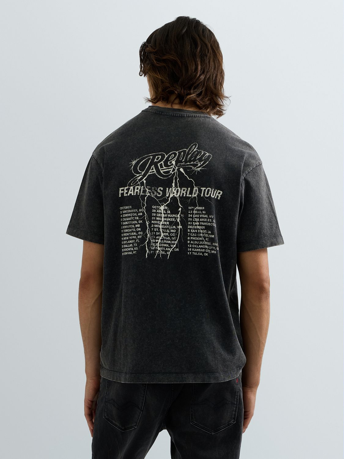 Replay Print T-Shirt M12BF_,002_7242