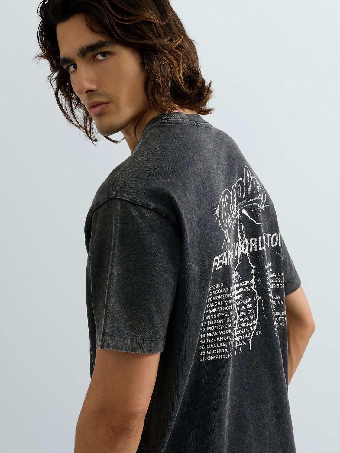 Replay Print T-Shirt M12BF_,002_7242