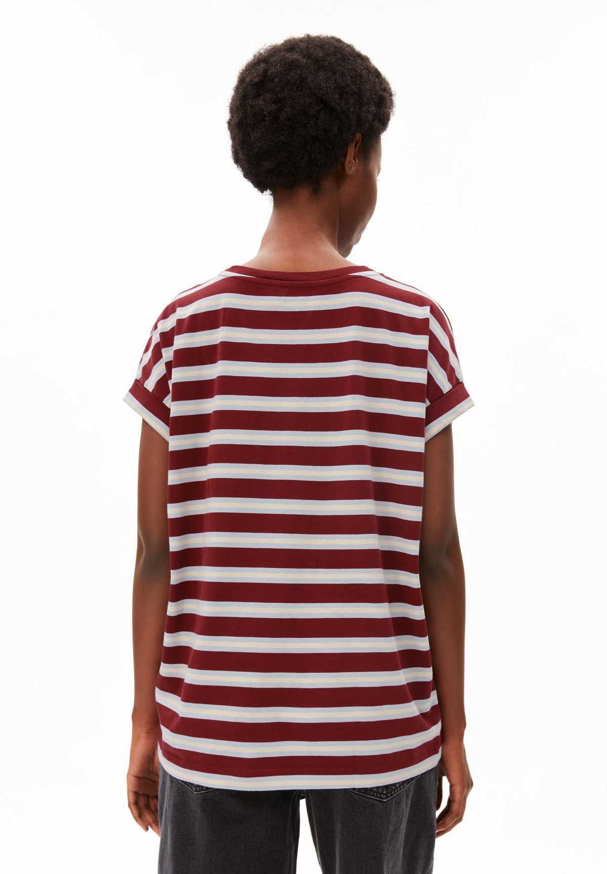 armedangels Gestreiftes T-Shirt IDAARA aus Bio-Baumwolle