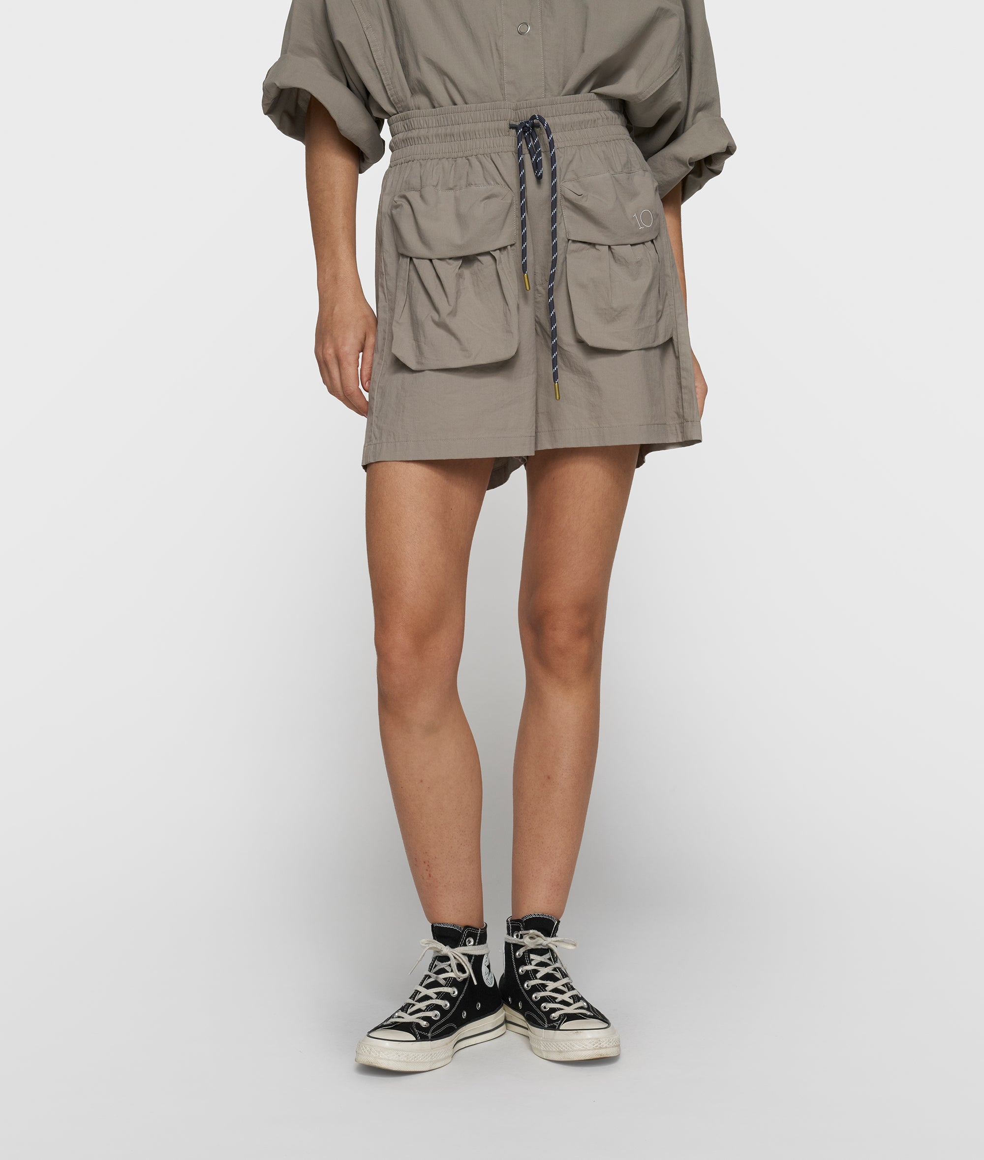10Days Crinkle Utility Shorts