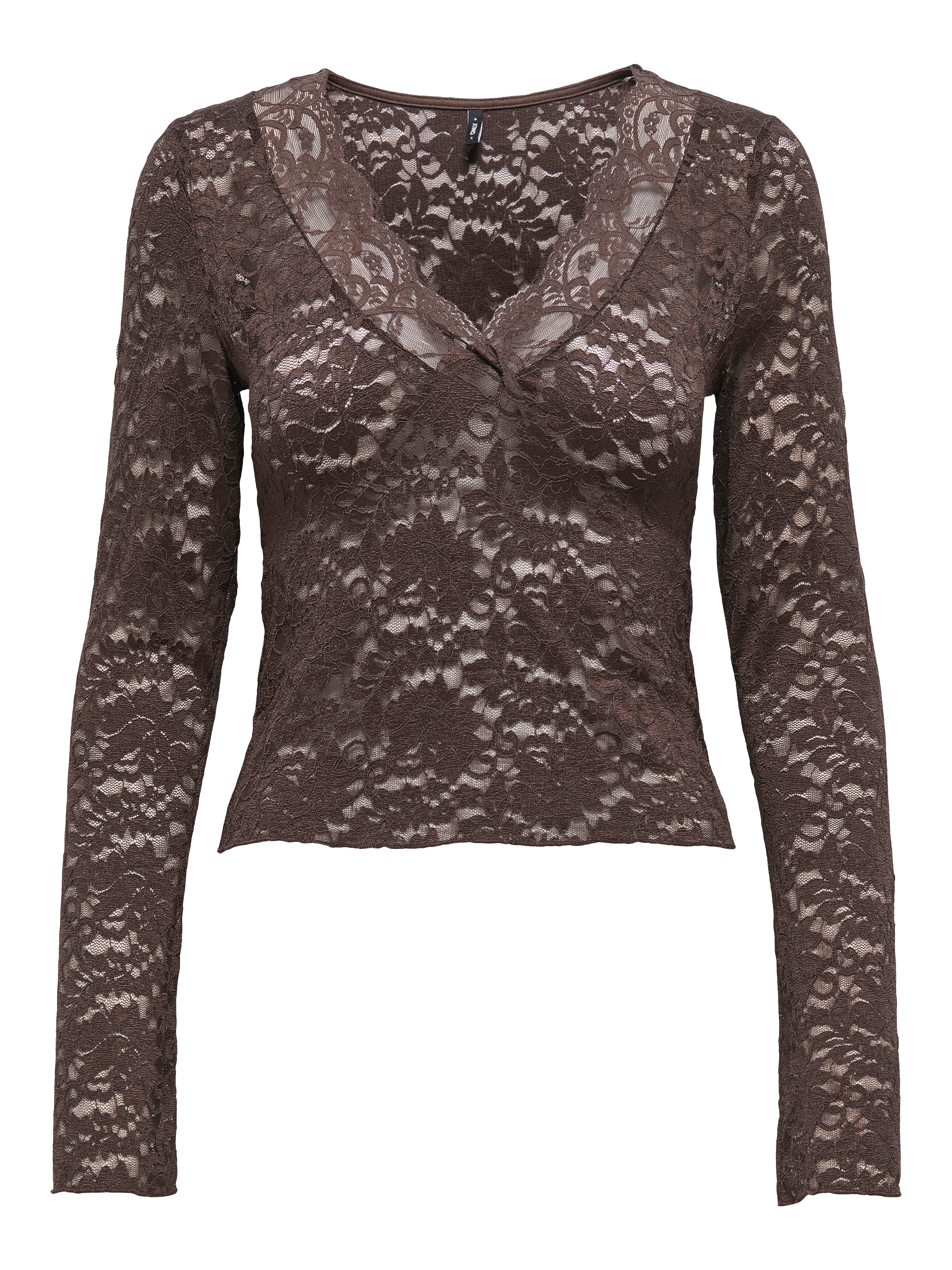 ONLNIKKA L/S LACE TOP JRS NOOS