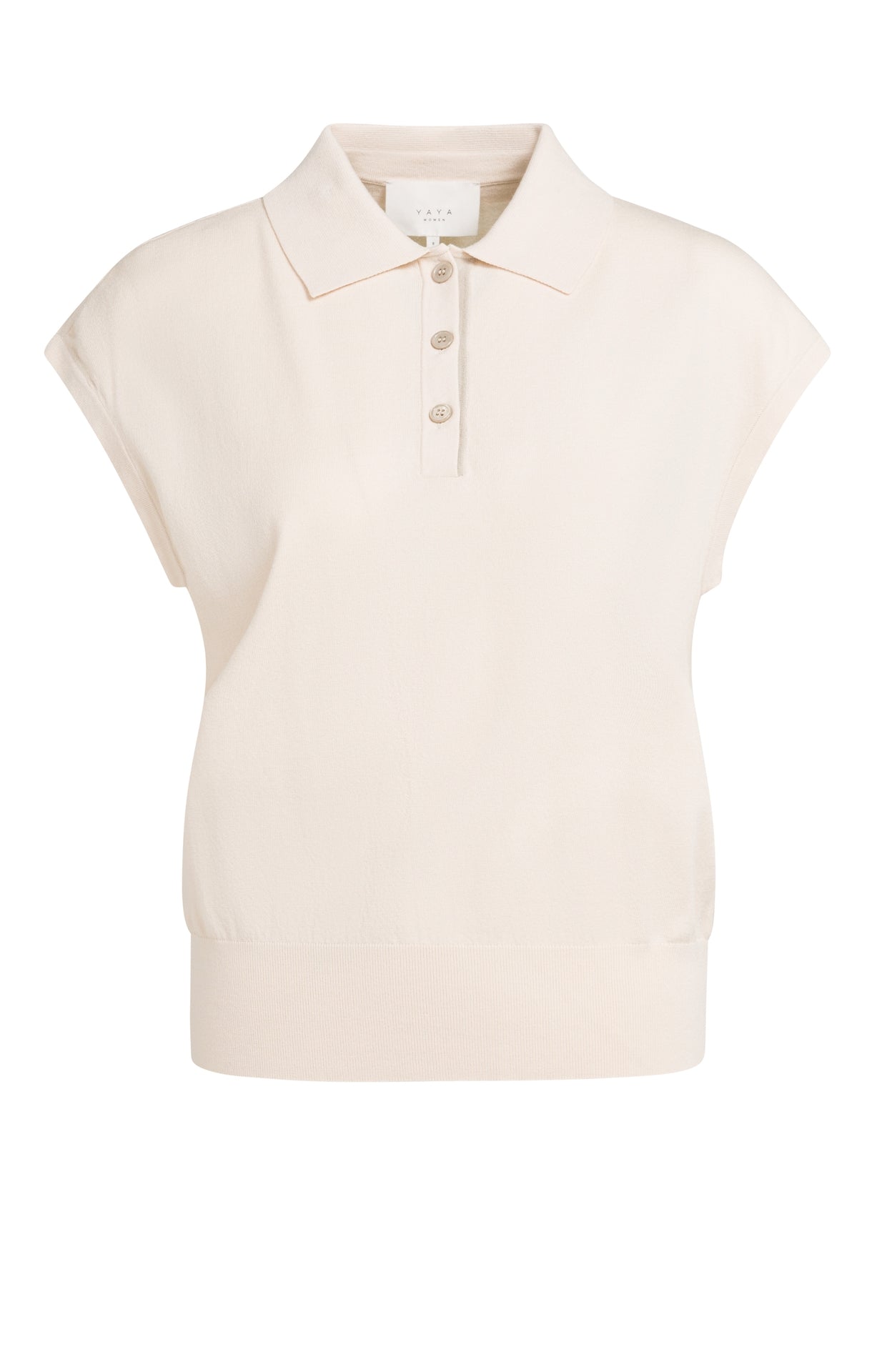 Yaya Ärmelloser Polopullover