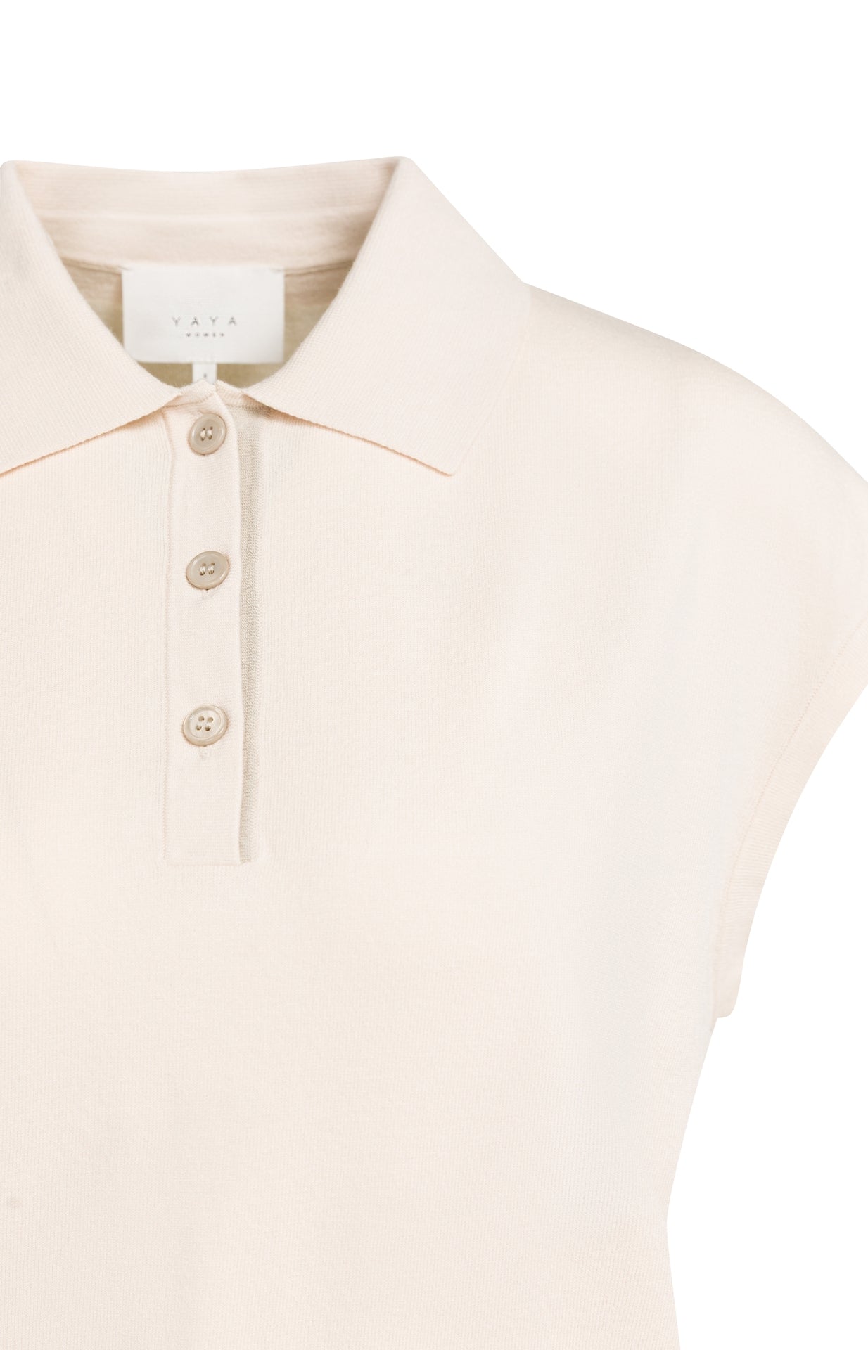Yaya Ärmelloser Polopullover
