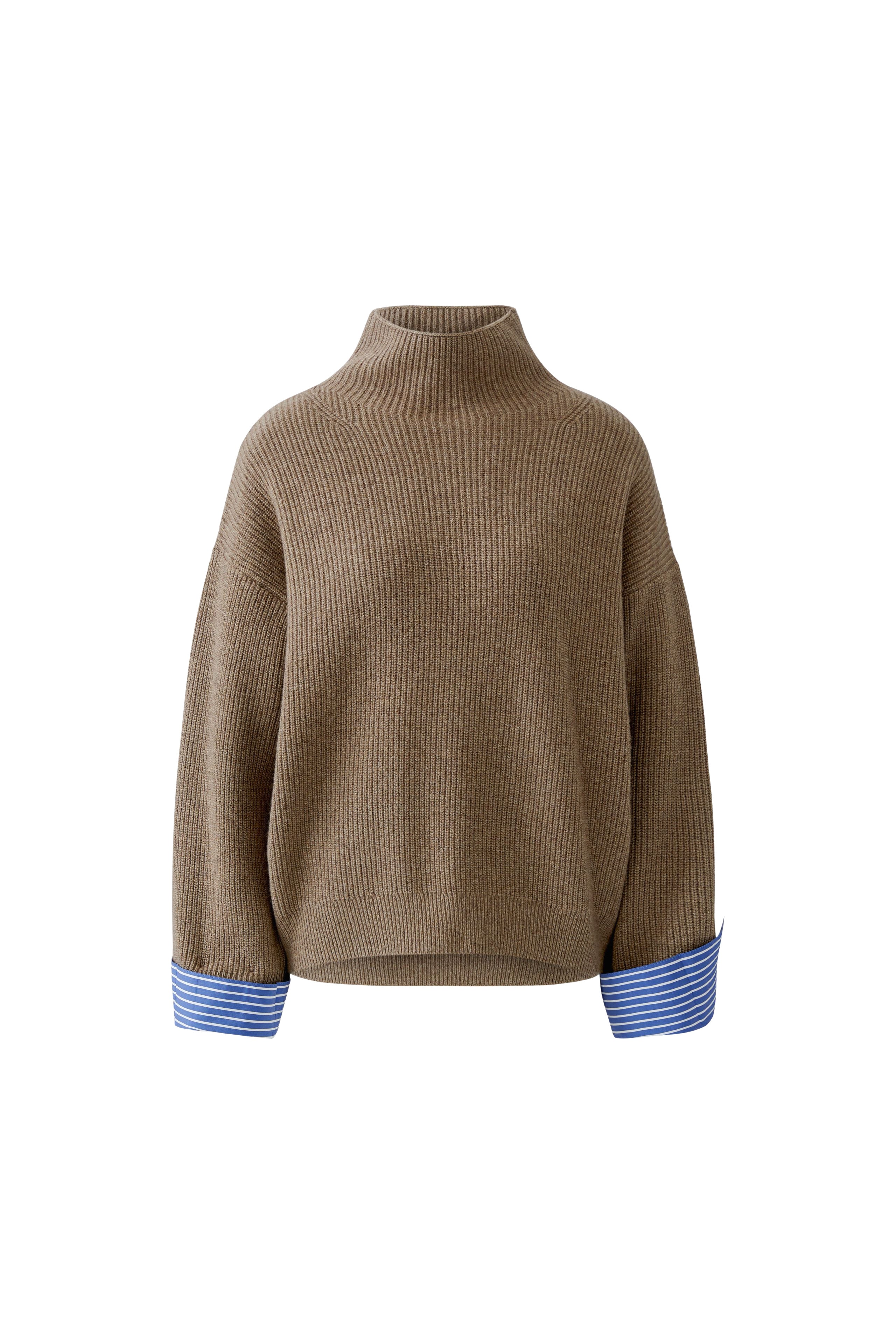 OUI Pullover mit Blusenmanschette