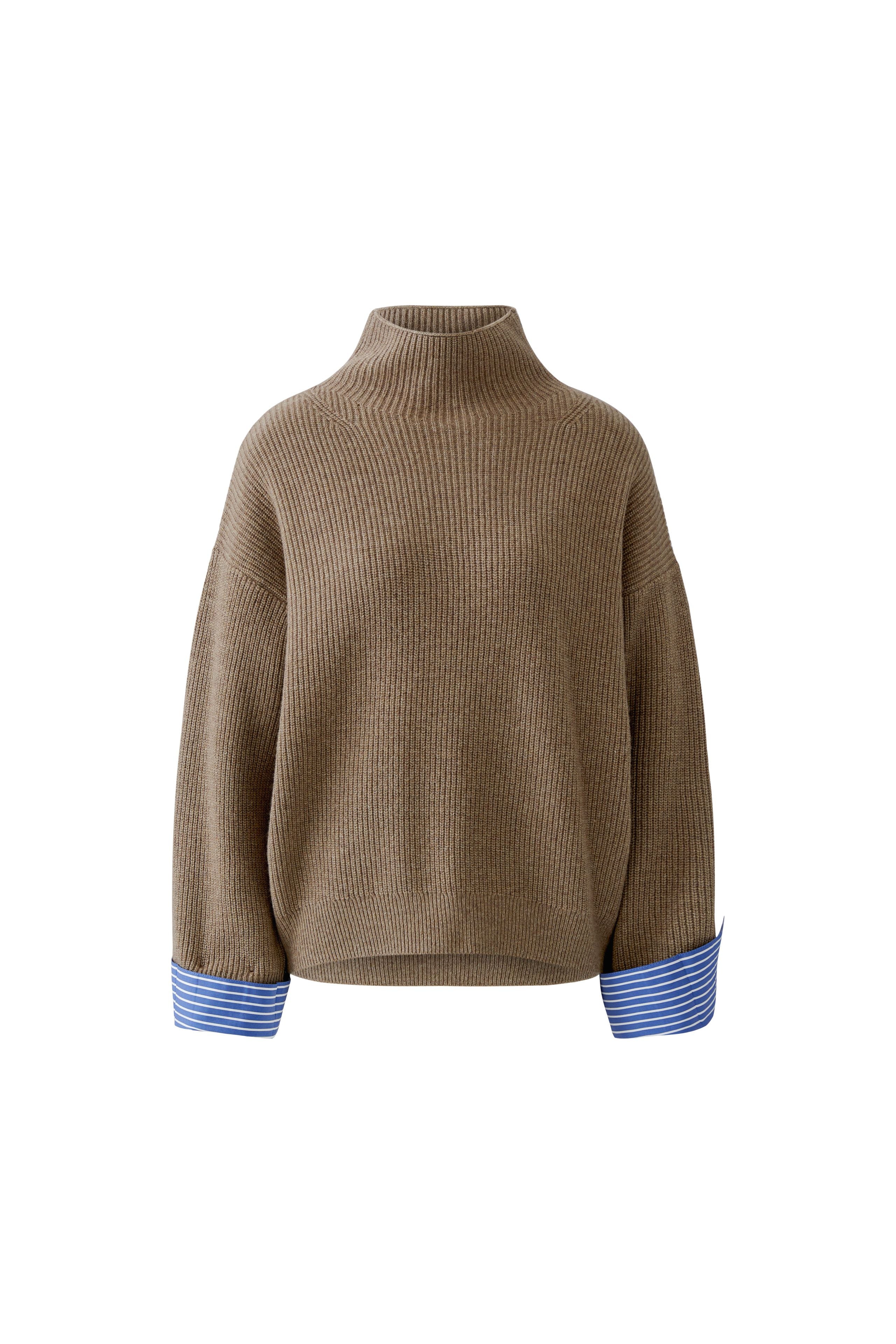 OUI Pullover mit Blusenmanschette