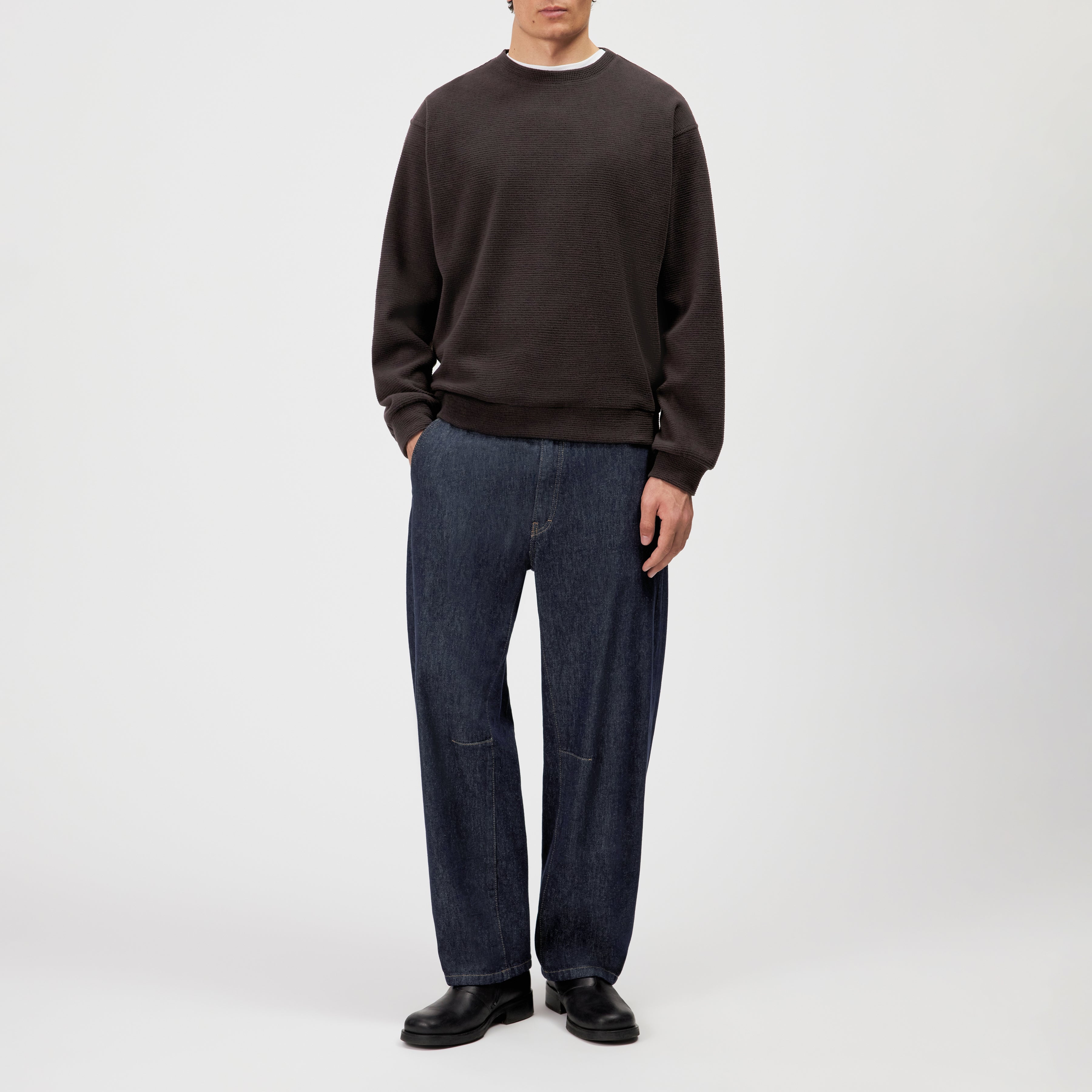 DRYKORN Lockeres Sweatshirt mit Waffelstruktur KARIO_2 10