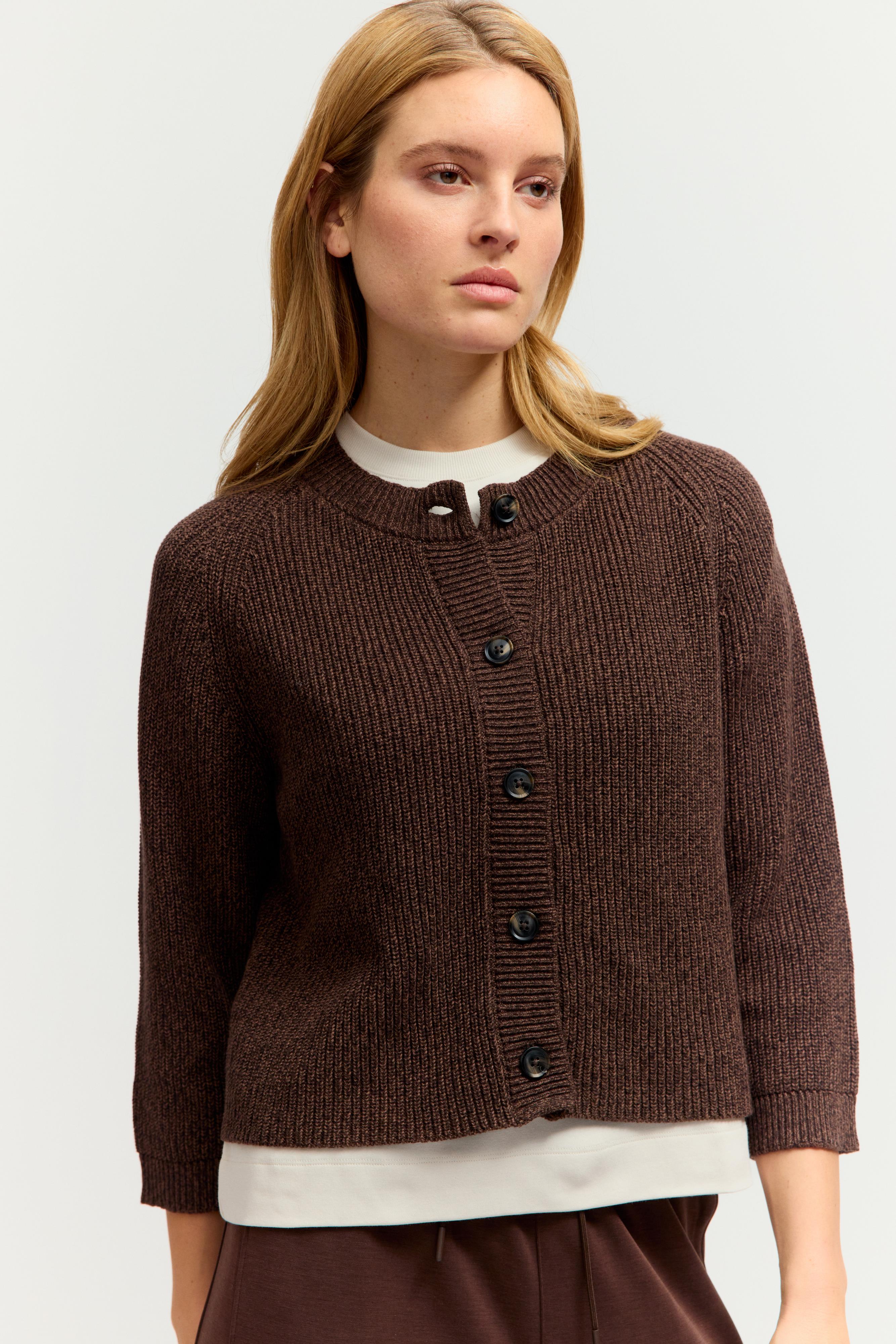 Bicolor Cardigan knitted