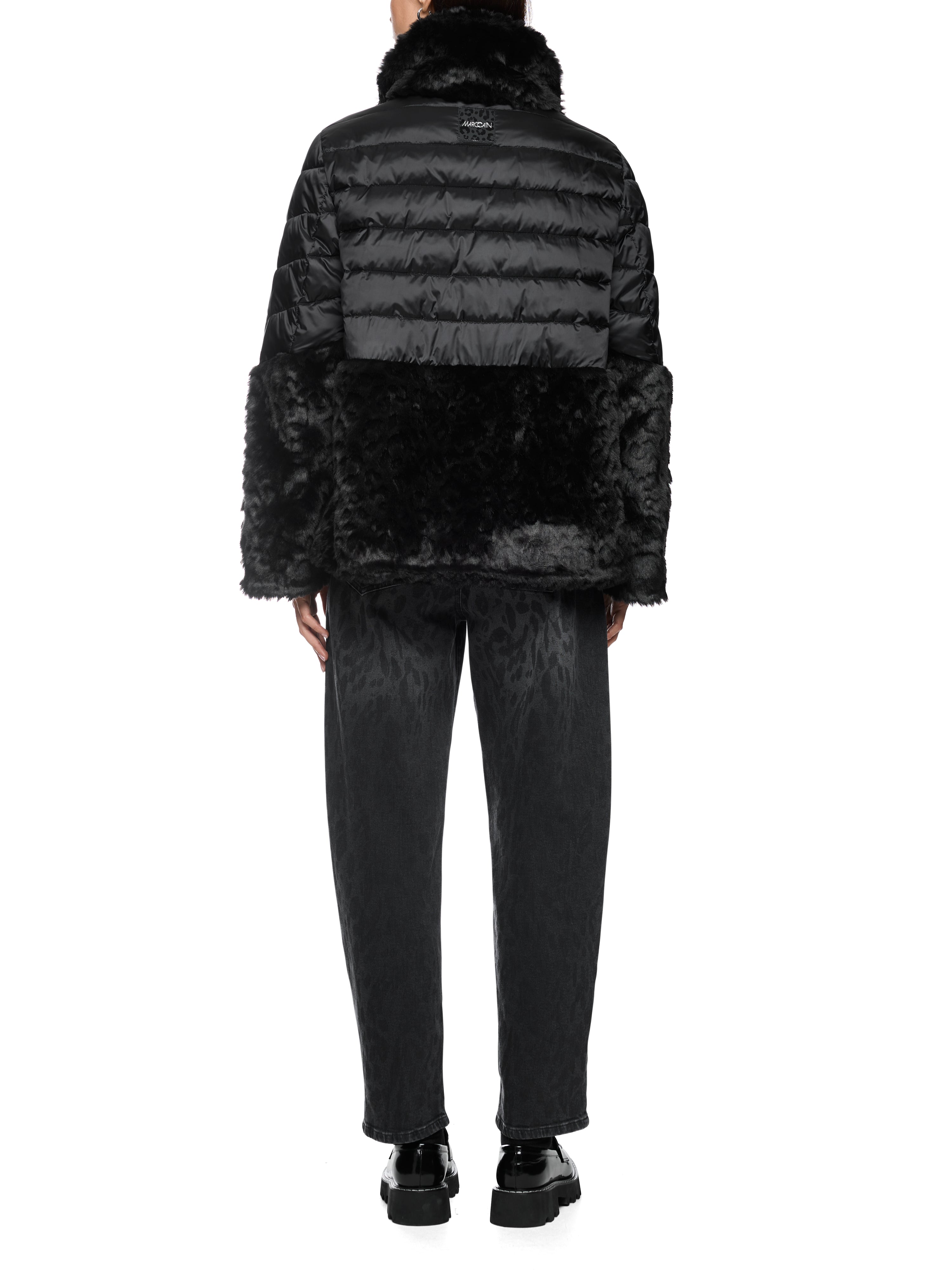 Steppjacke mit Fake Fur