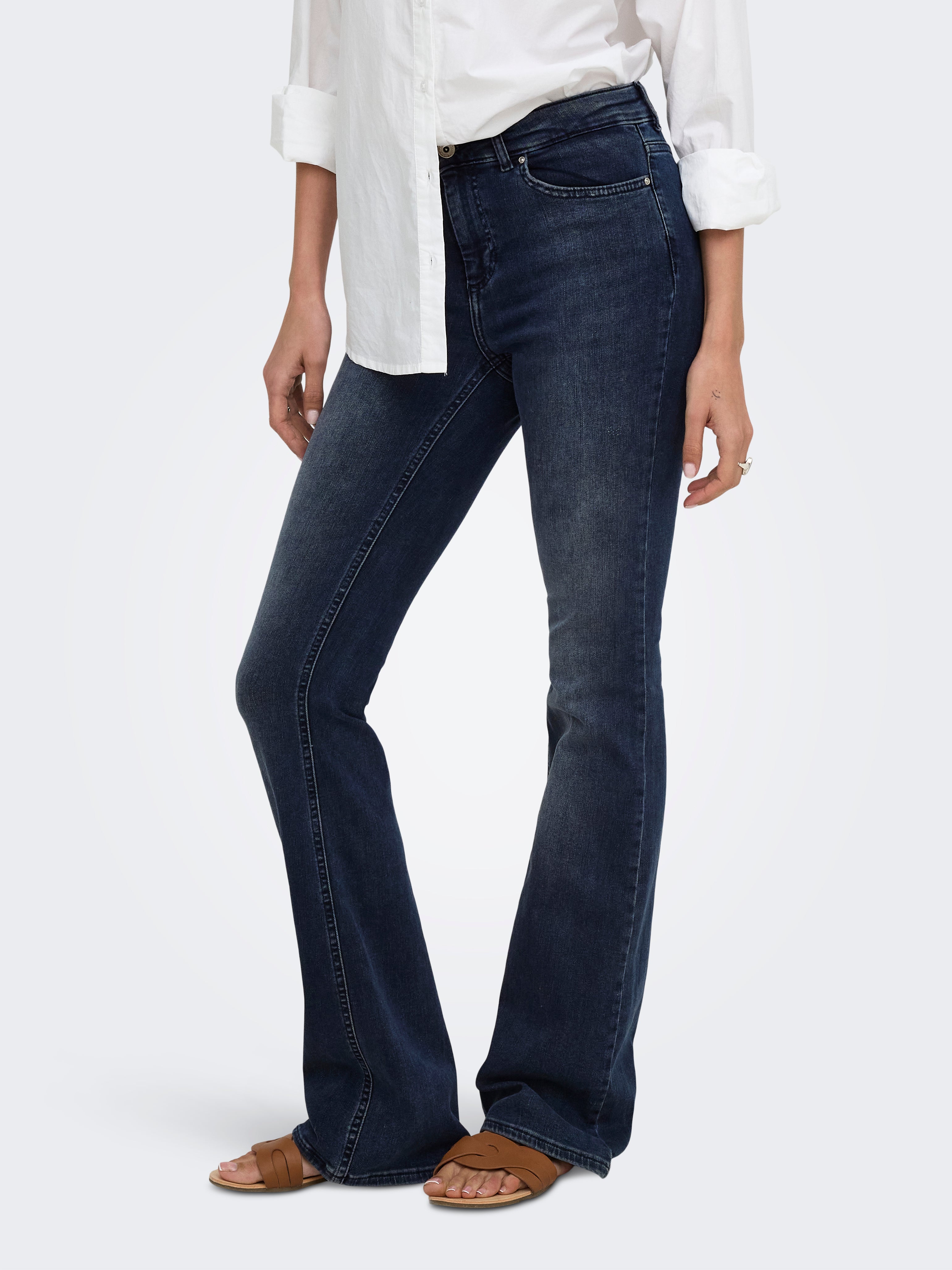 Flared Jeans Mittlere Taille ONLBLUSH