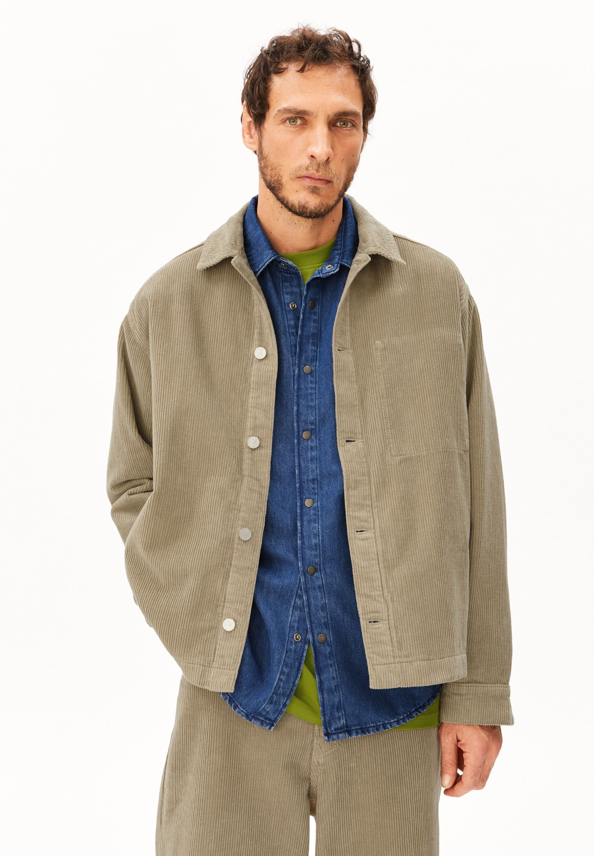 Relaxed Cordjacke aus Bio-Baumwolle