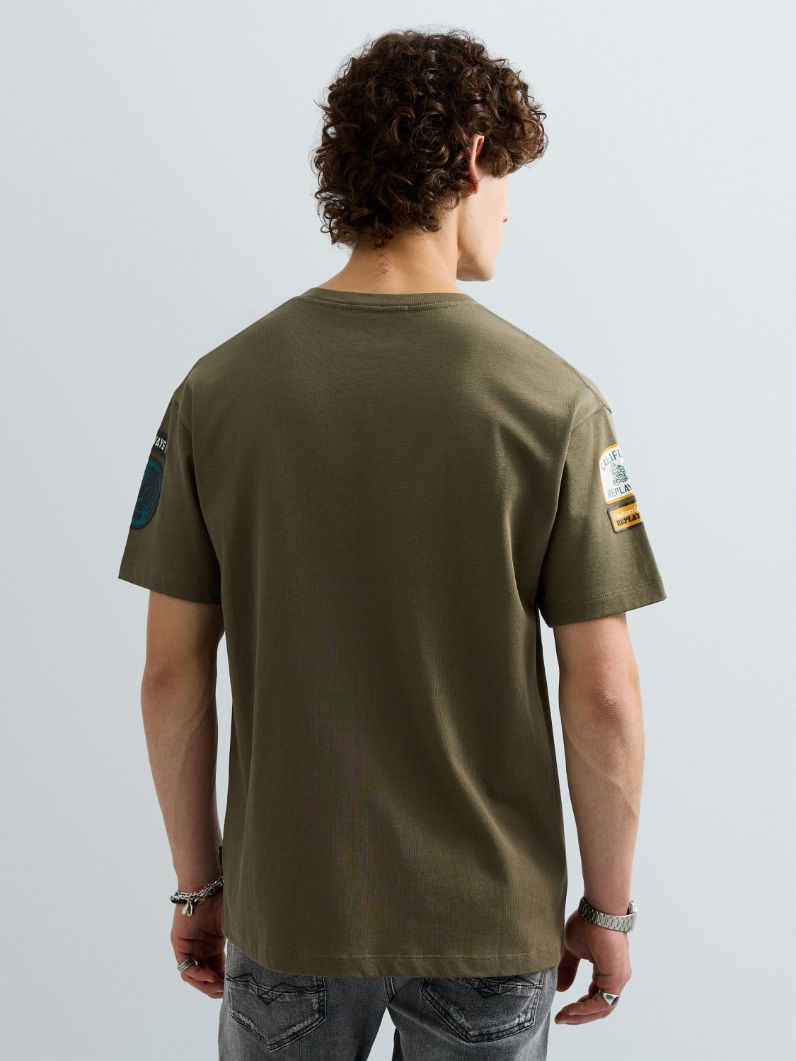 T-Shirt Relaxed Fit mit Brusttasche und Patch