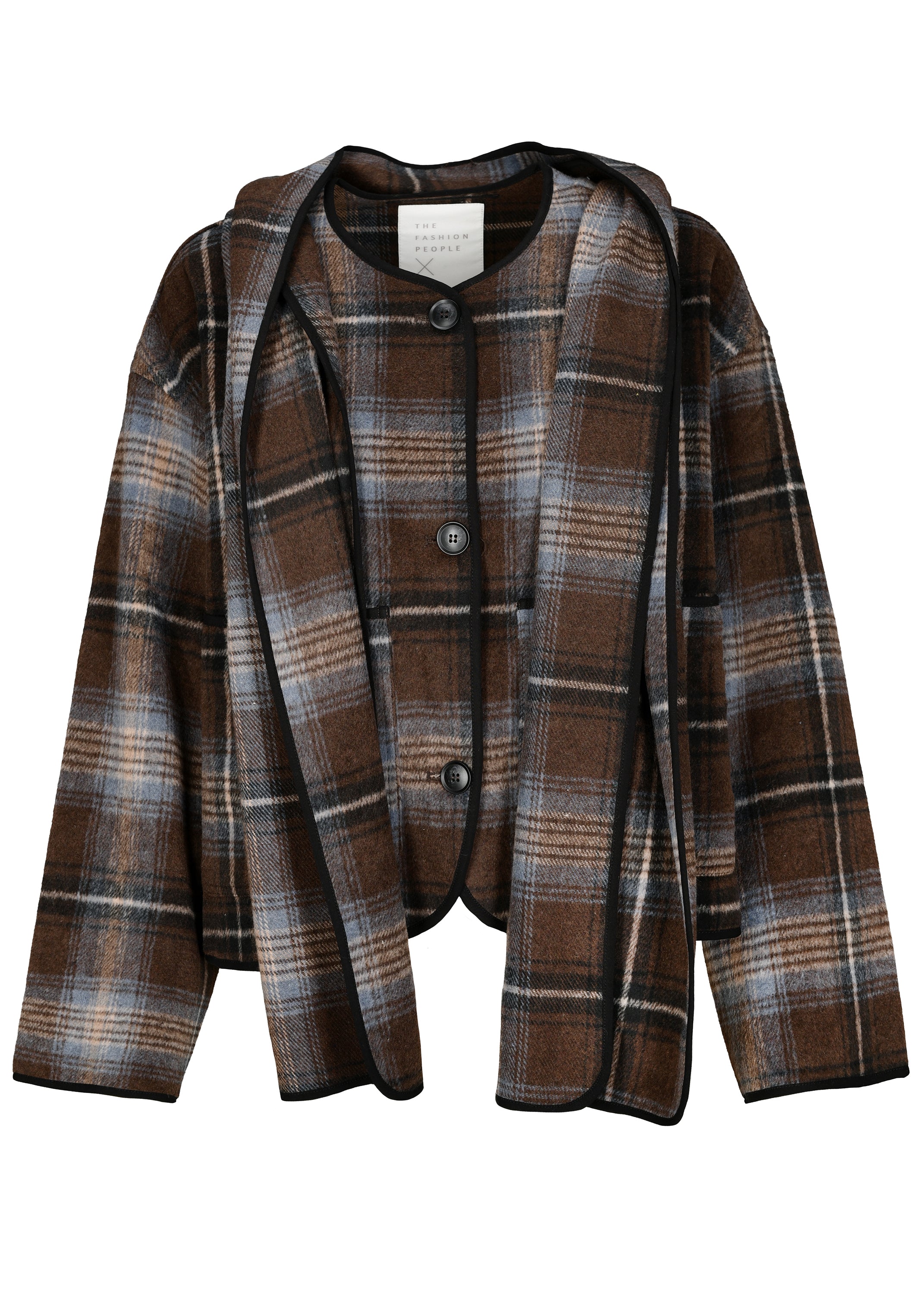 Woolen Check Jacket