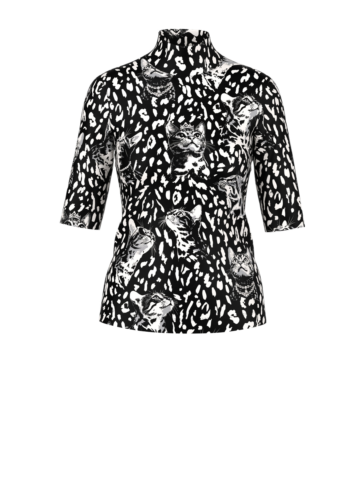 Baumwoll-Shirt mit Print