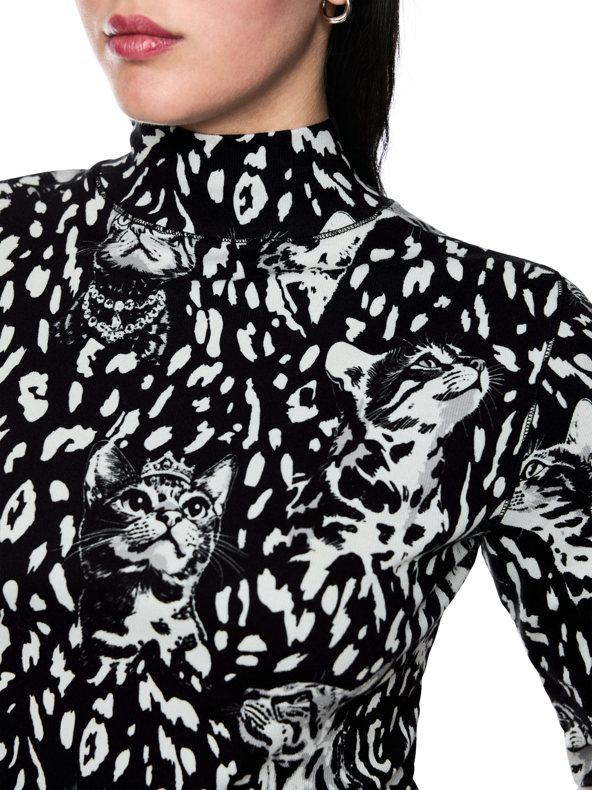 Baumwoll-Shirt mit Print