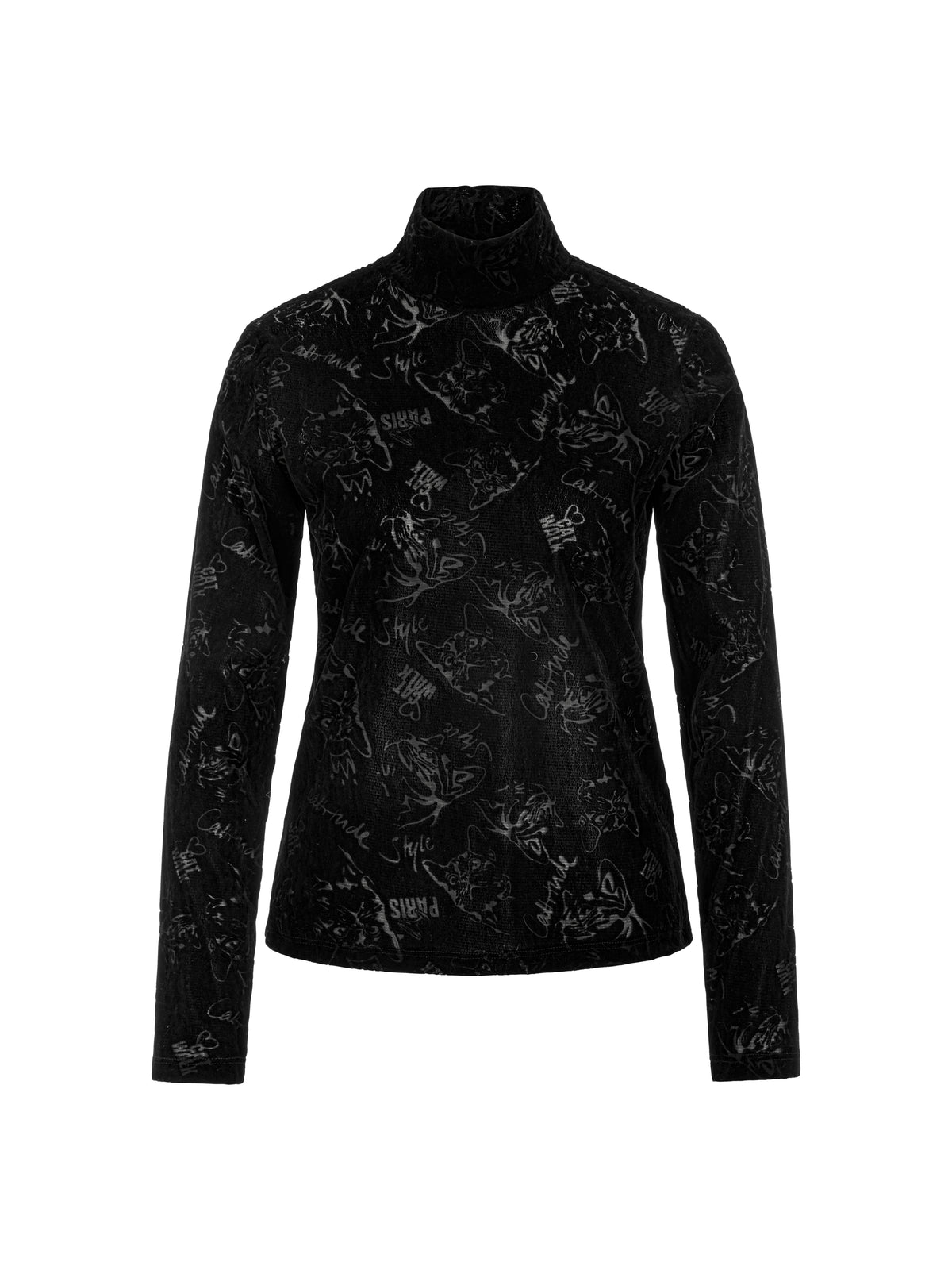 Shirt mit Katzen-Optik