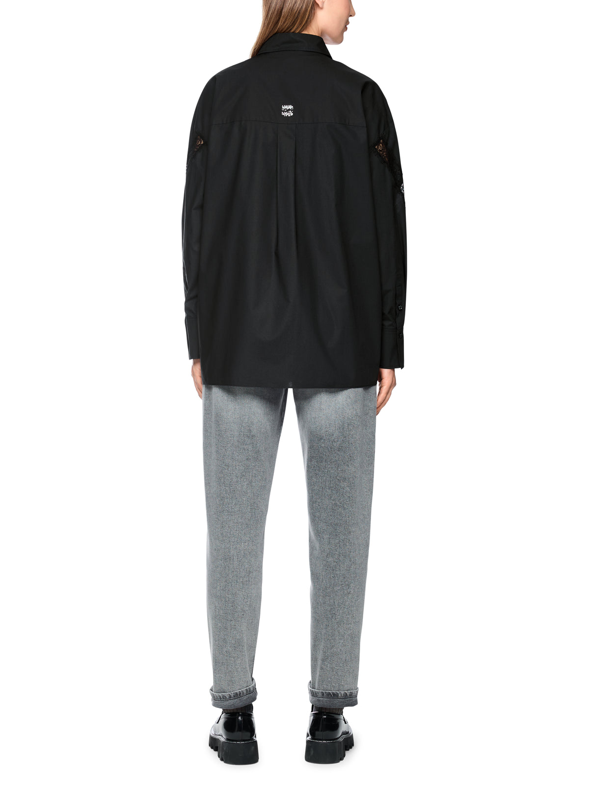 Bluse mit Spitzeneinsätzen