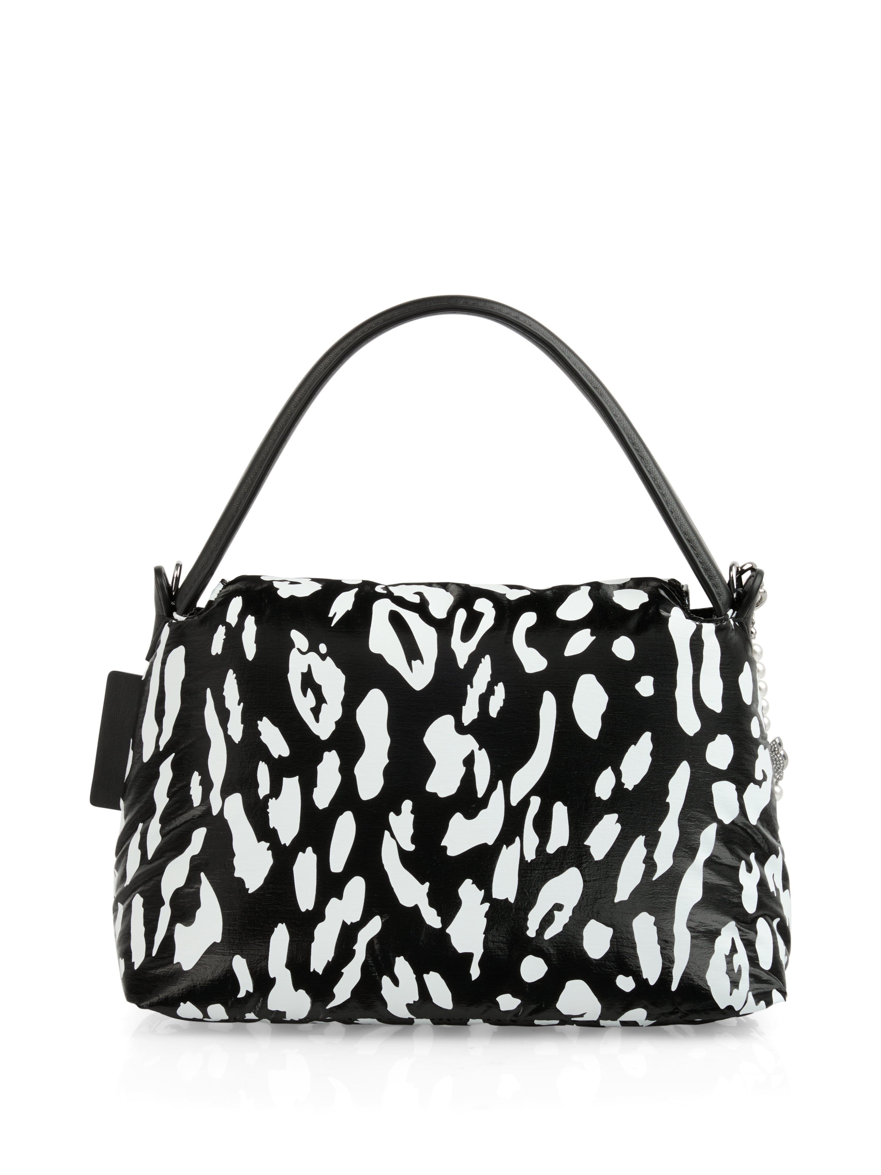 Schultertasche mit Flap-Klappe in Leo