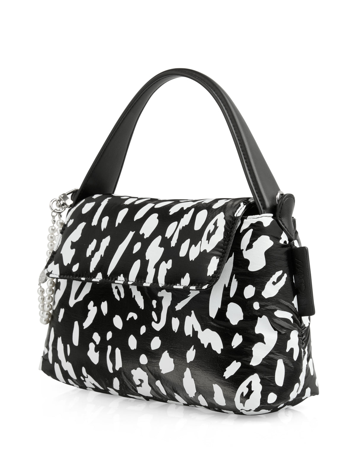 Schultertasche mit Flap-Klappe in Leo