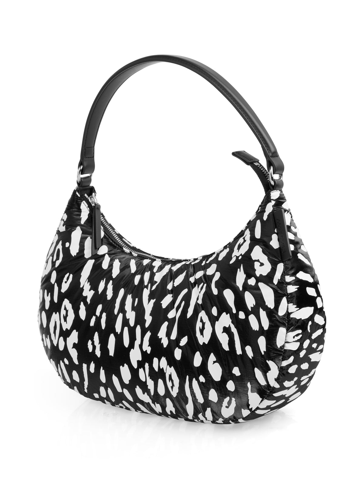 Nylon Hobo-Bag mit Leo-Muster