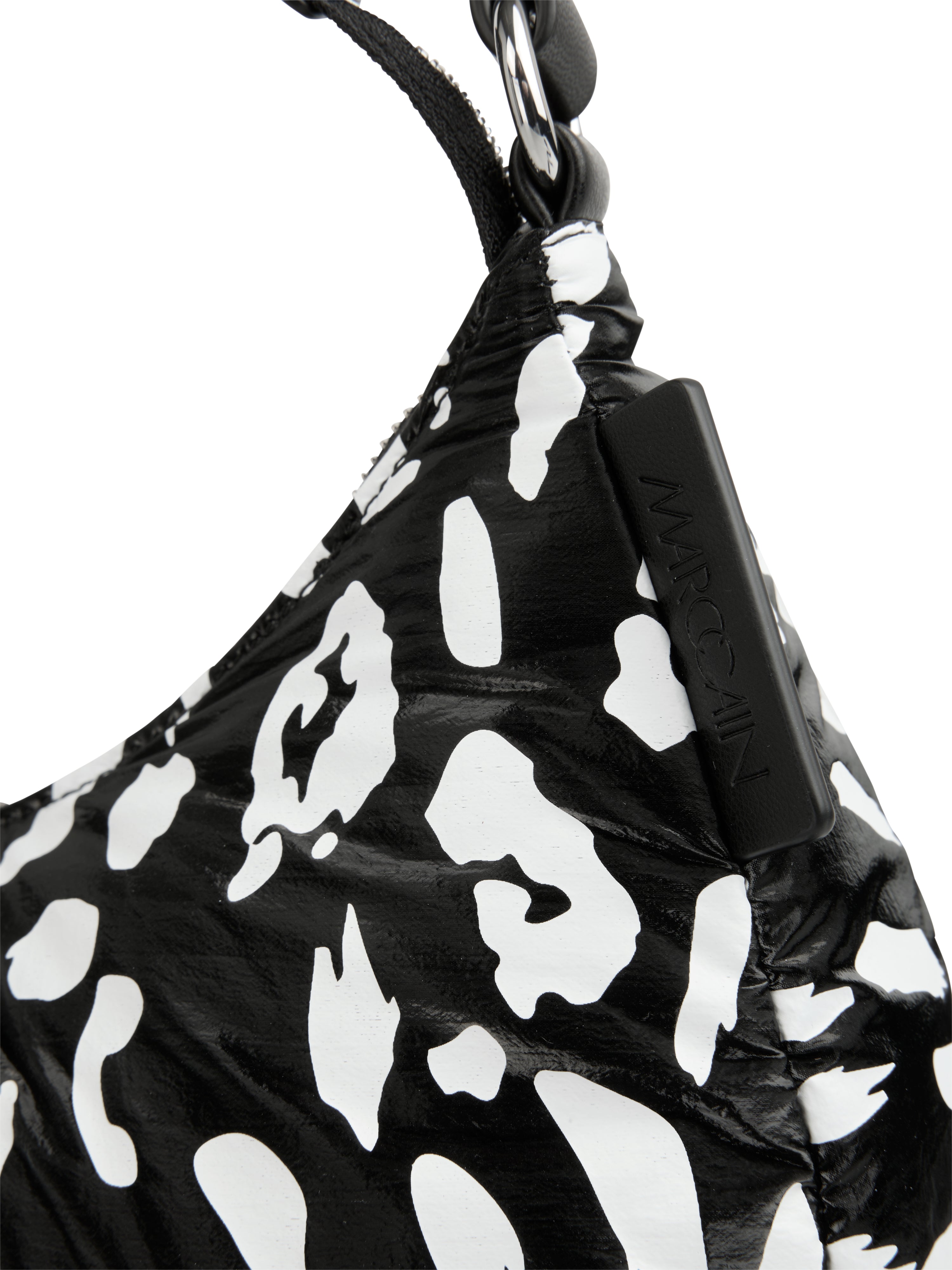 Nylon Hobo-Bag mit Leo-Muster