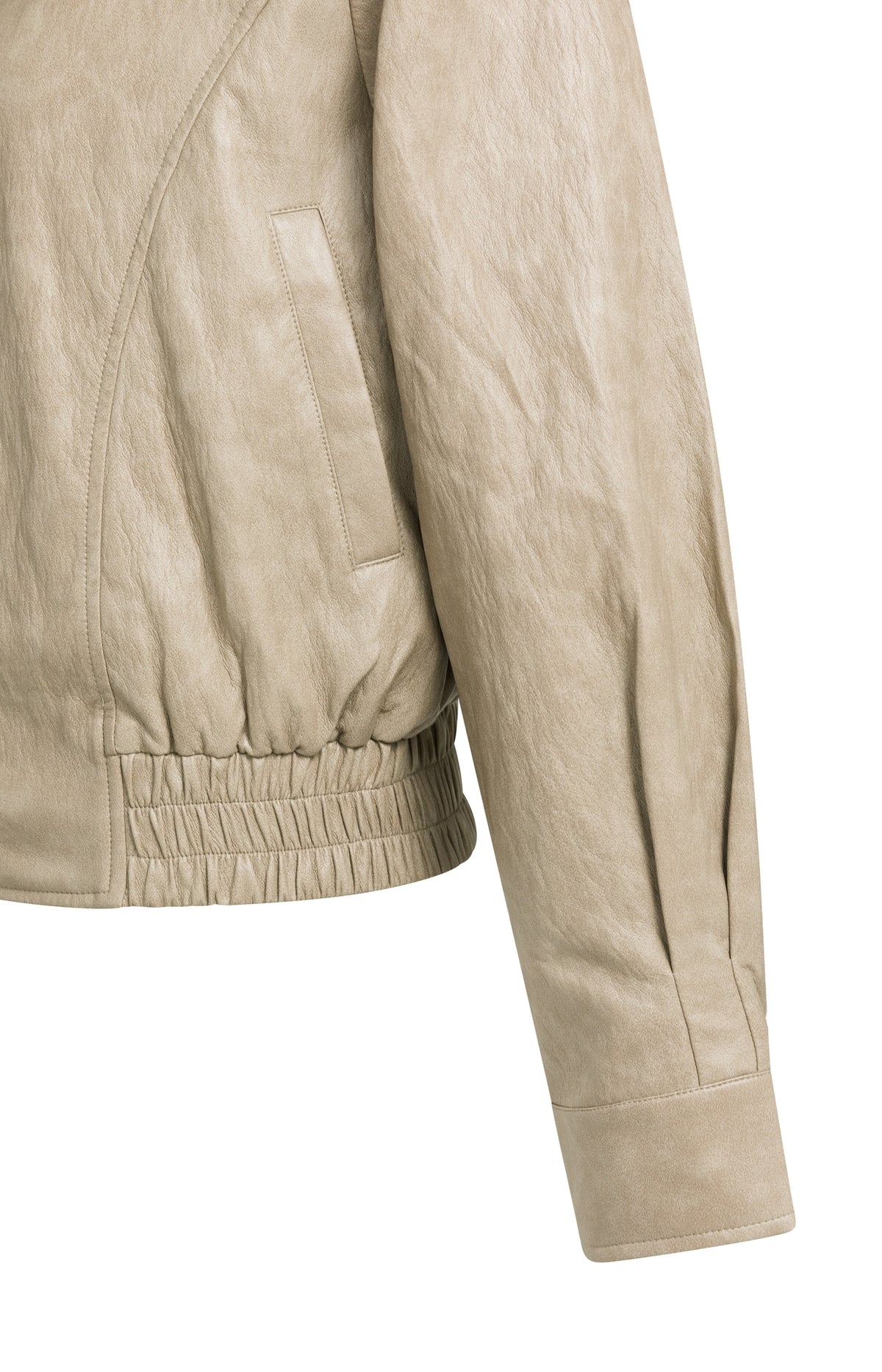 Kurze Jacke aus Kunstleder