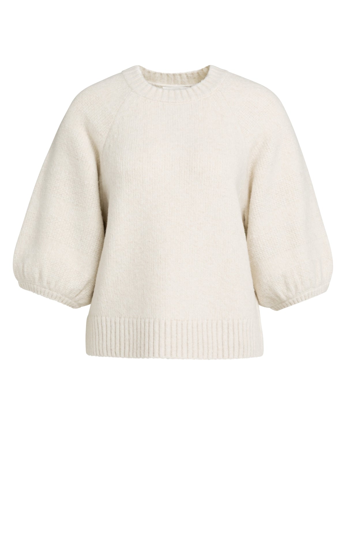 Strickpullover mit Ballonärmeln