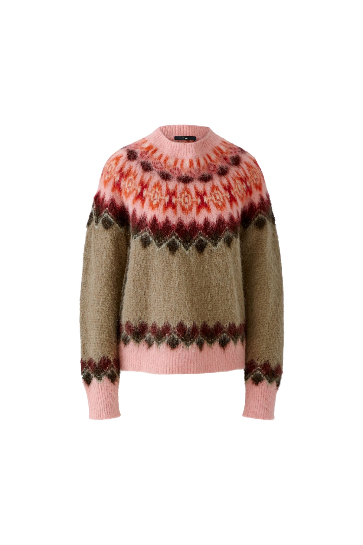 Pullover im typischem Raglanstyle und Norwegermuster