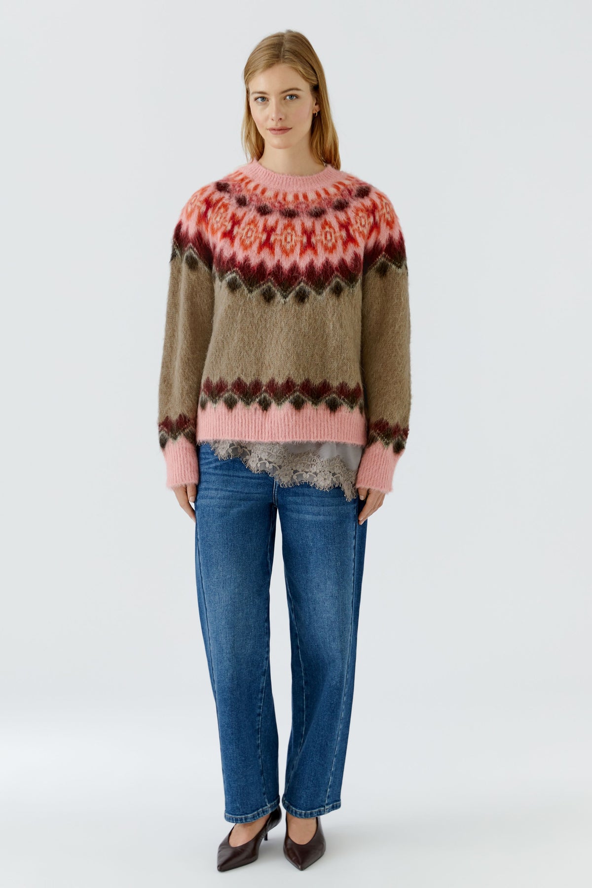 Pullover im typischem Raglanstyle und Norwegermuster