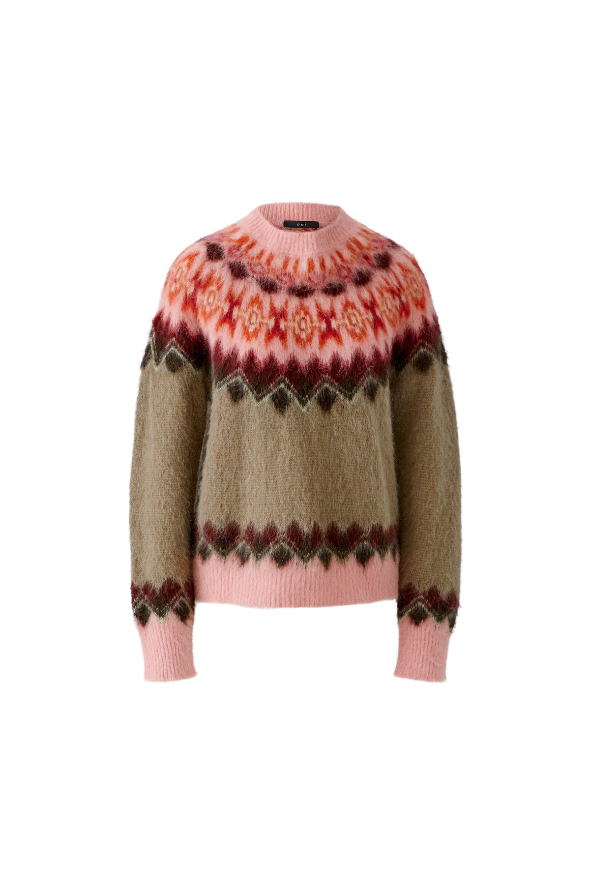 Pullover im typischem Raglanstyle und Norwegermuster