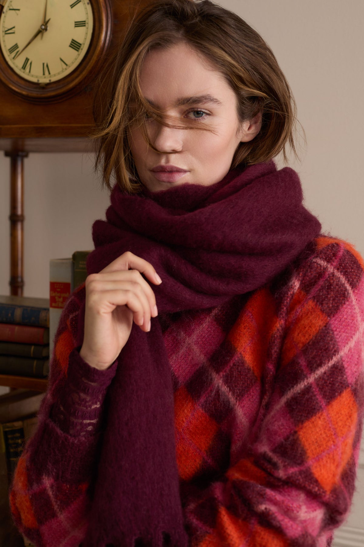 Pullover in expressivem Argyle-Muster