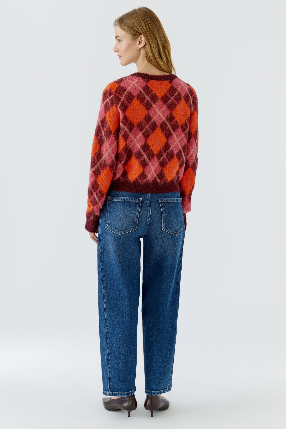 Pullover in expressivem Argyle-Muster