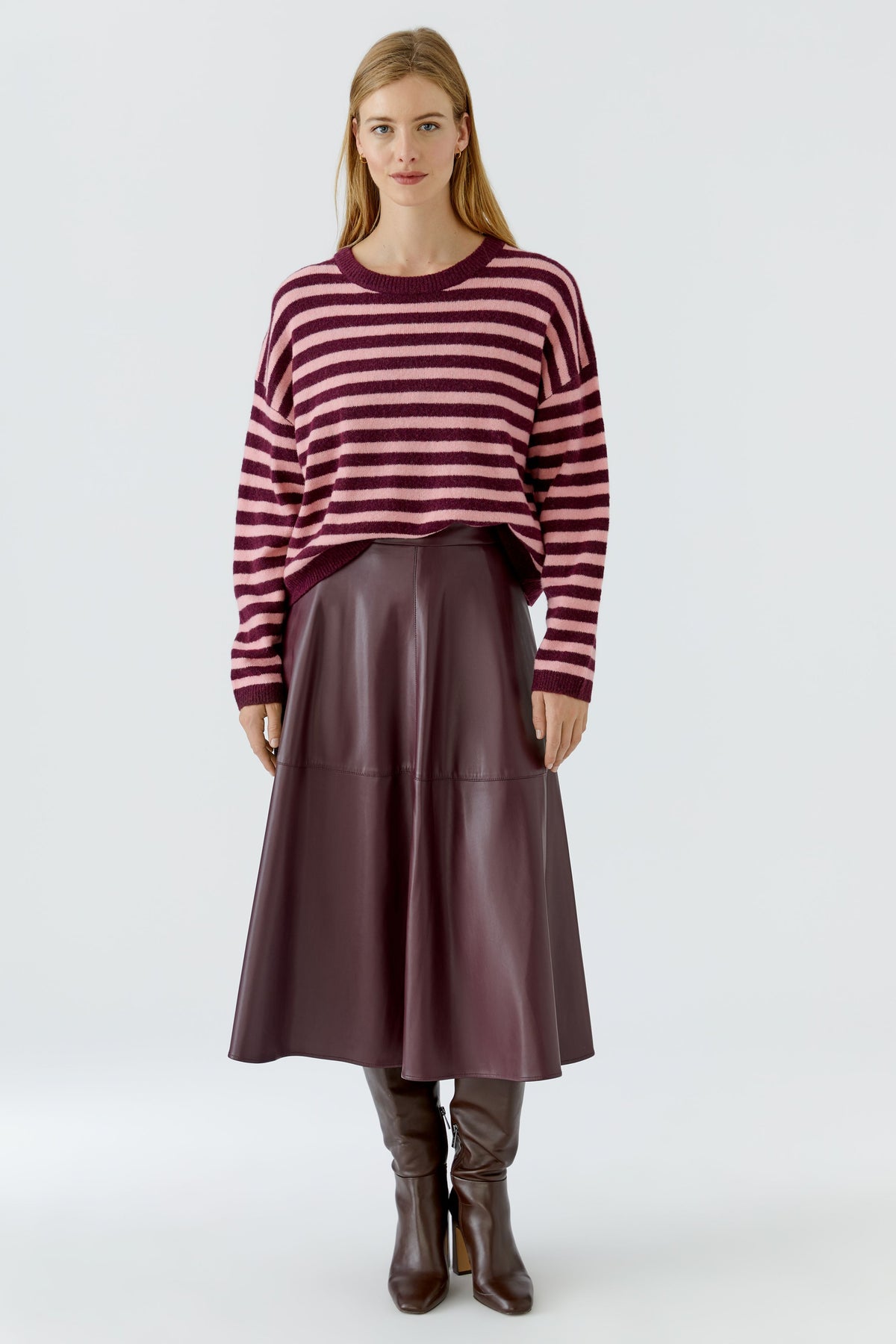 Streifenpullover oversized und cropped