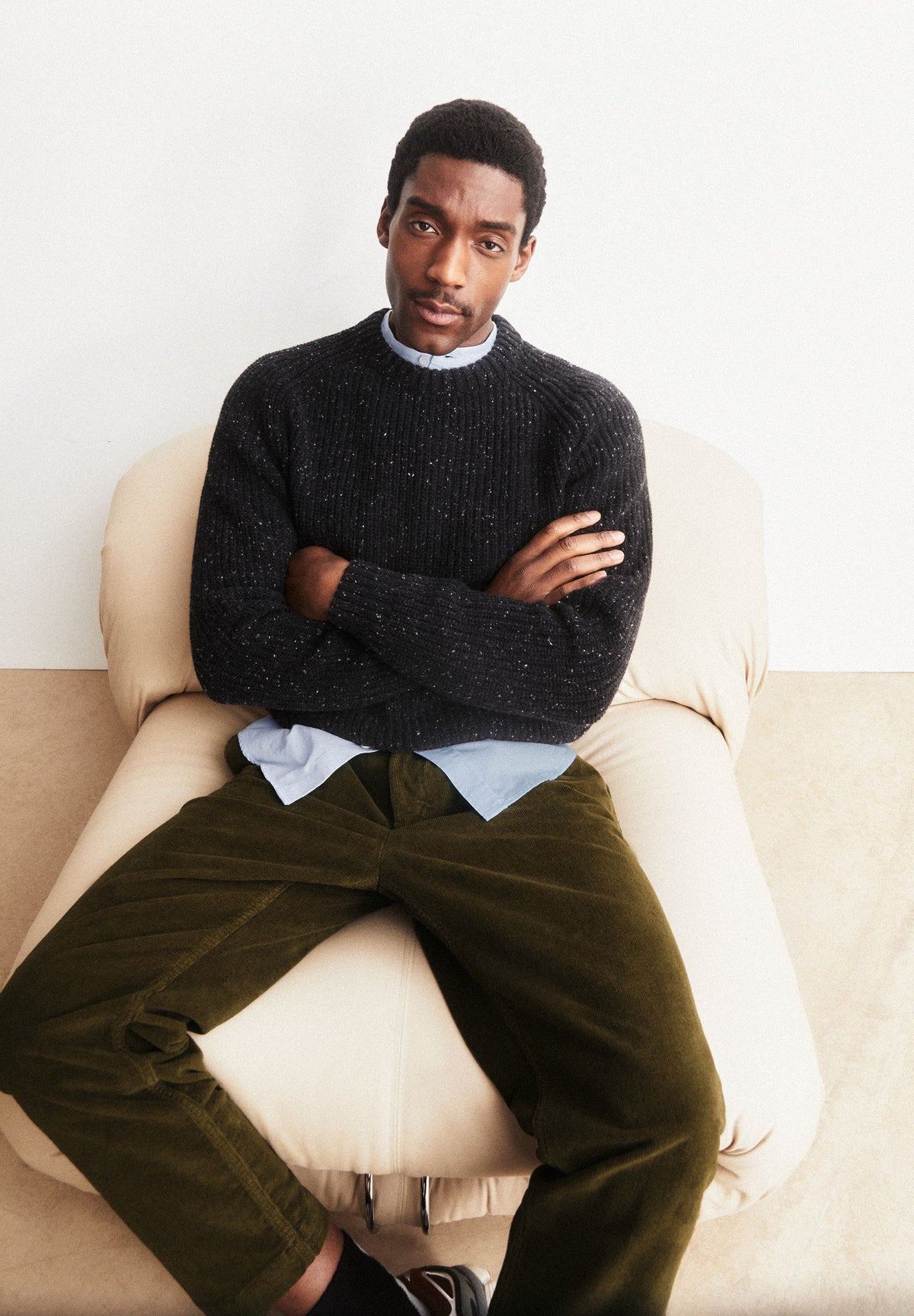 Tweed-Strickpullover KIAANO