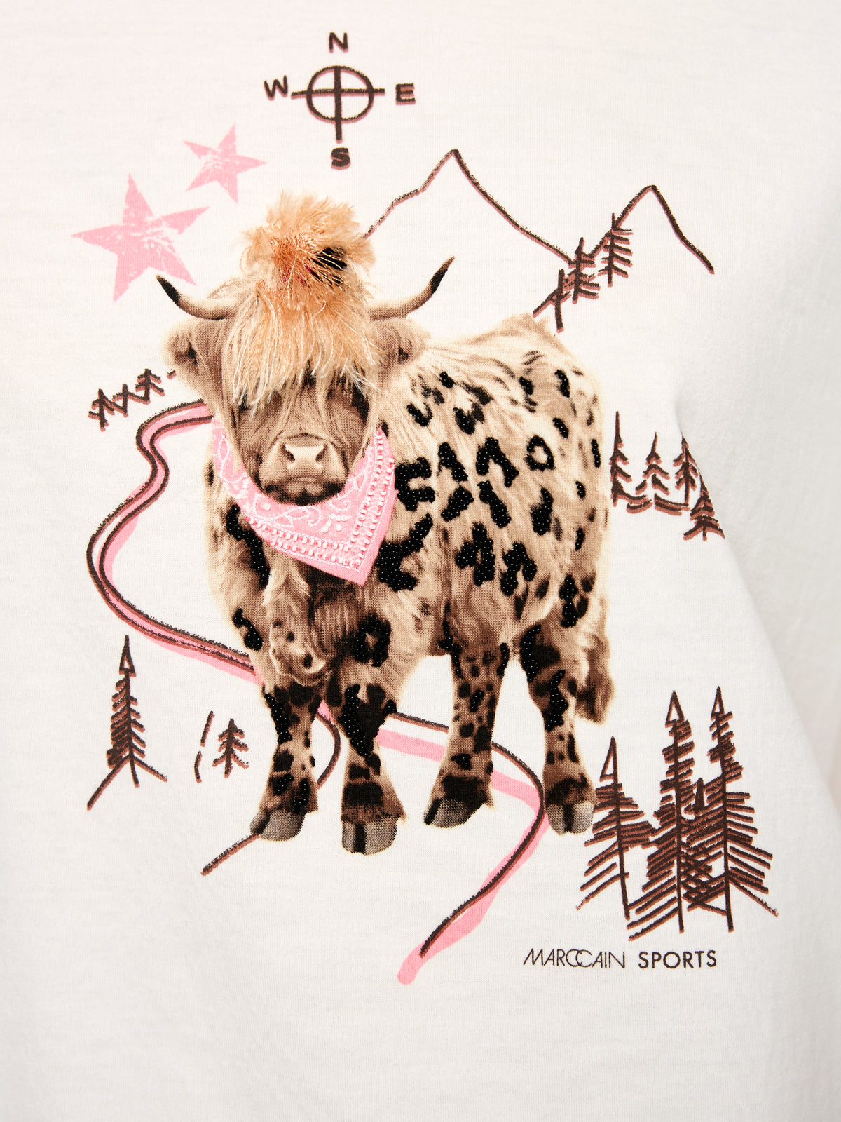 Baumwoll-T-Shirt mit Print
