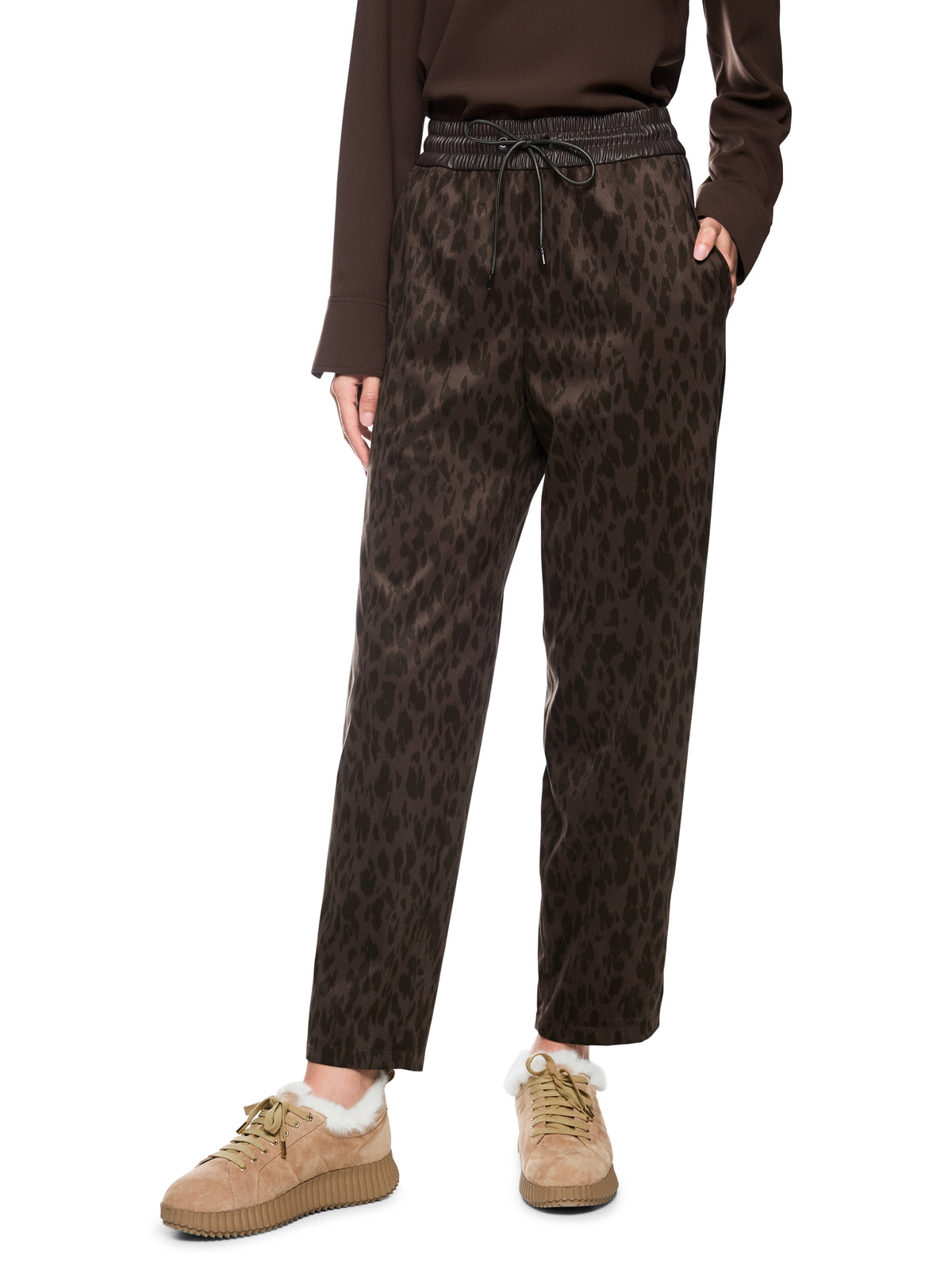 Hose RANCHI im Relaxed Fit mit Leo-Print
