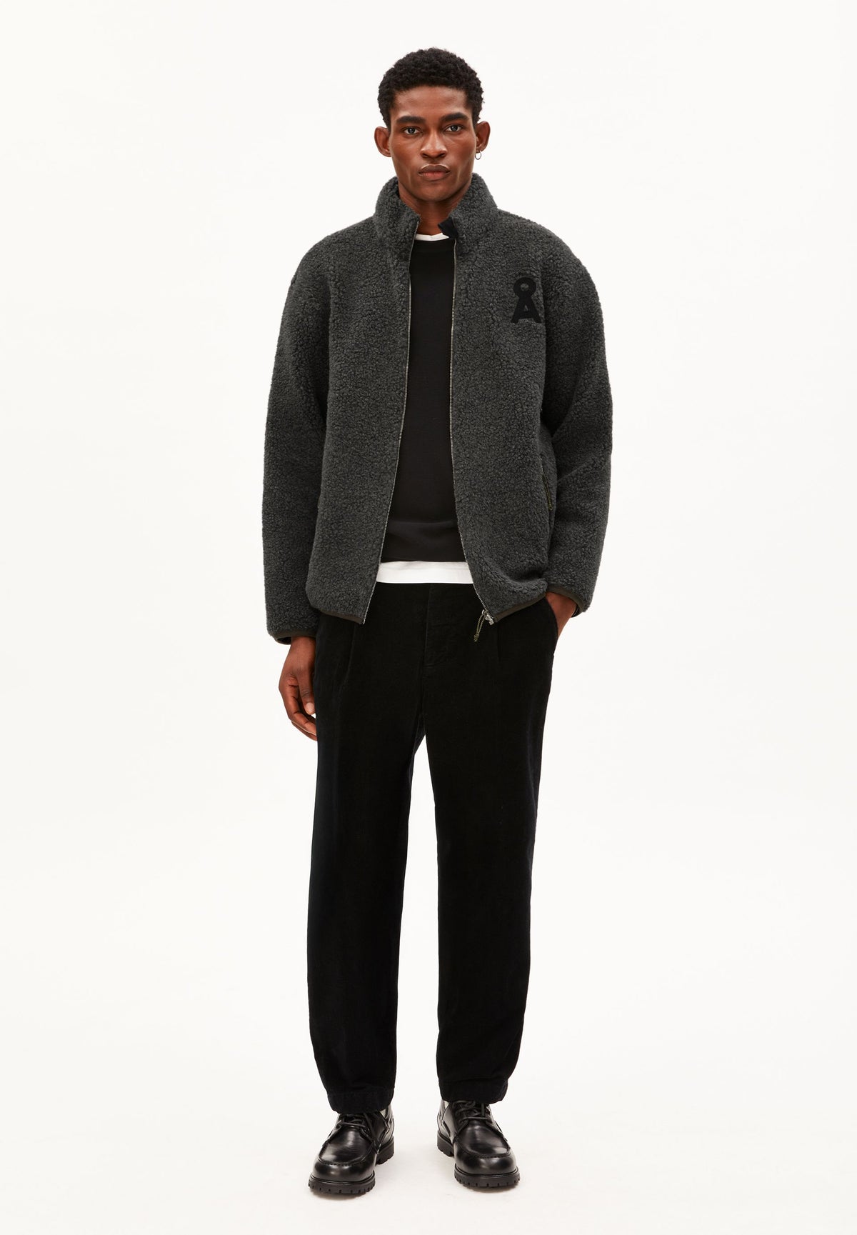 Fleece-Jacke aus Woll-Mix