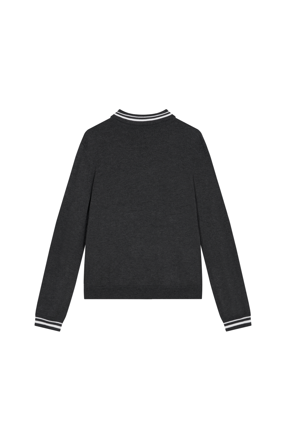 Knit Poloshirt Dark Grey