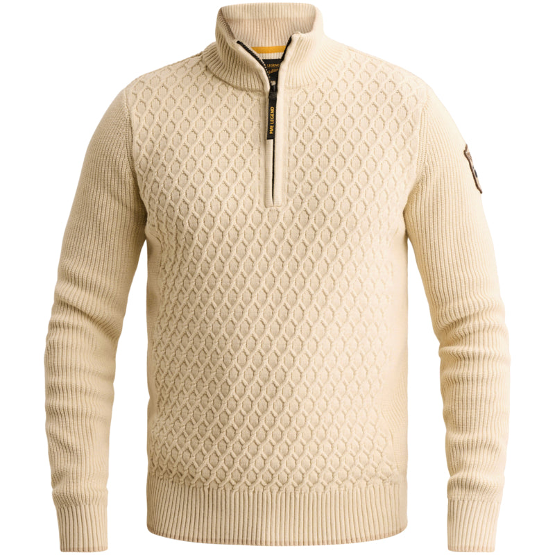 Pullover mit halbem Reißverschluss