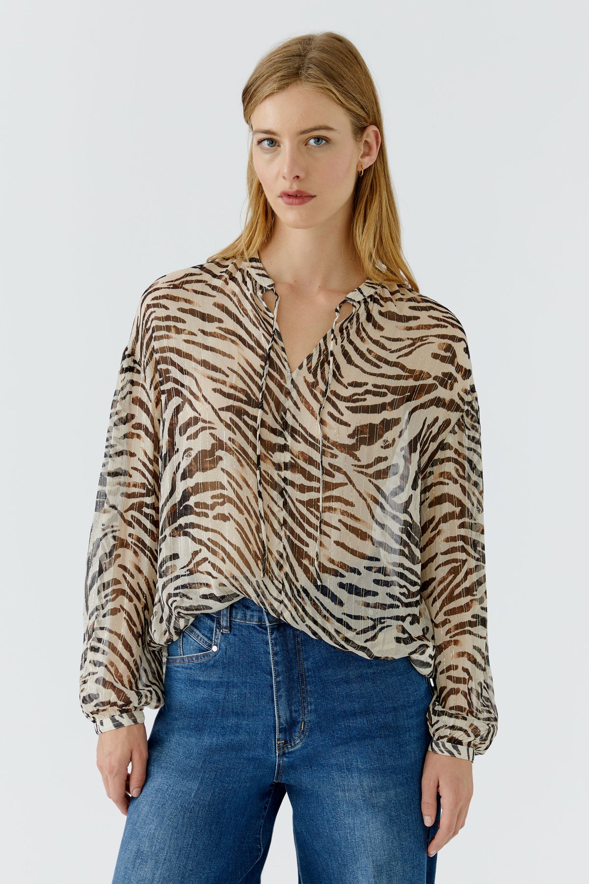 Bluse in Zebra
