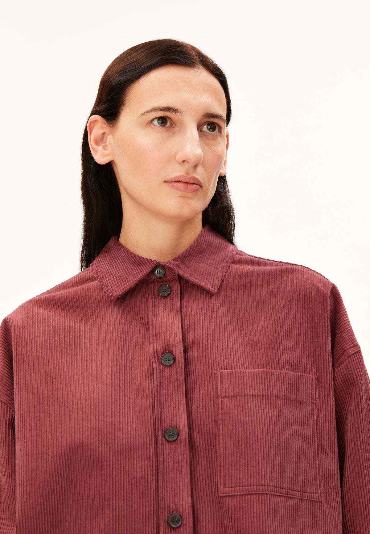 Cord-Bluse NALAANI aus Bio-Baumwoll Mix