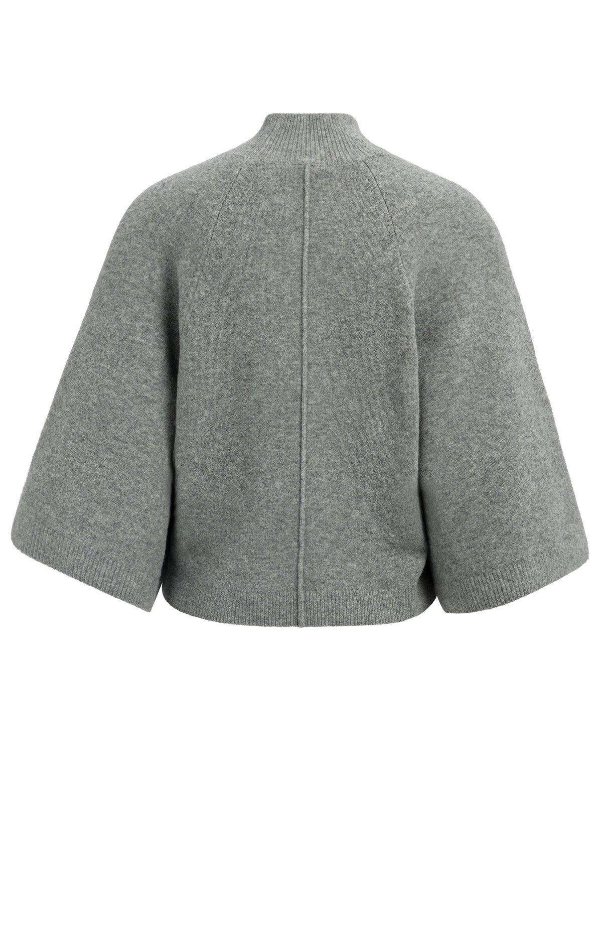 Pullover mit weiten Ärmeln und hohem Kragen