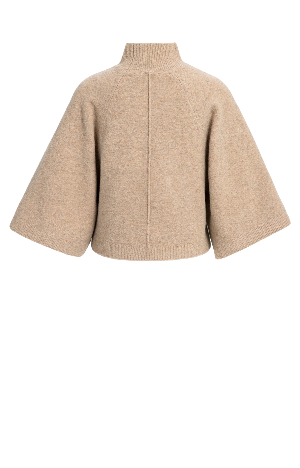 Pullover mit weiten Ärmeln und hohem Kragen