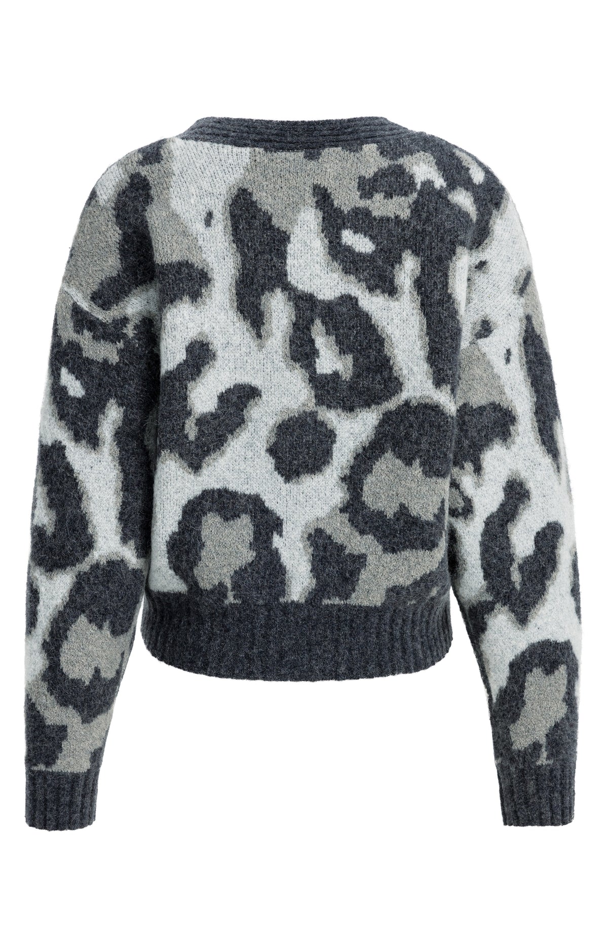 Strickcardigan mit Muster und Fledermausärmeln