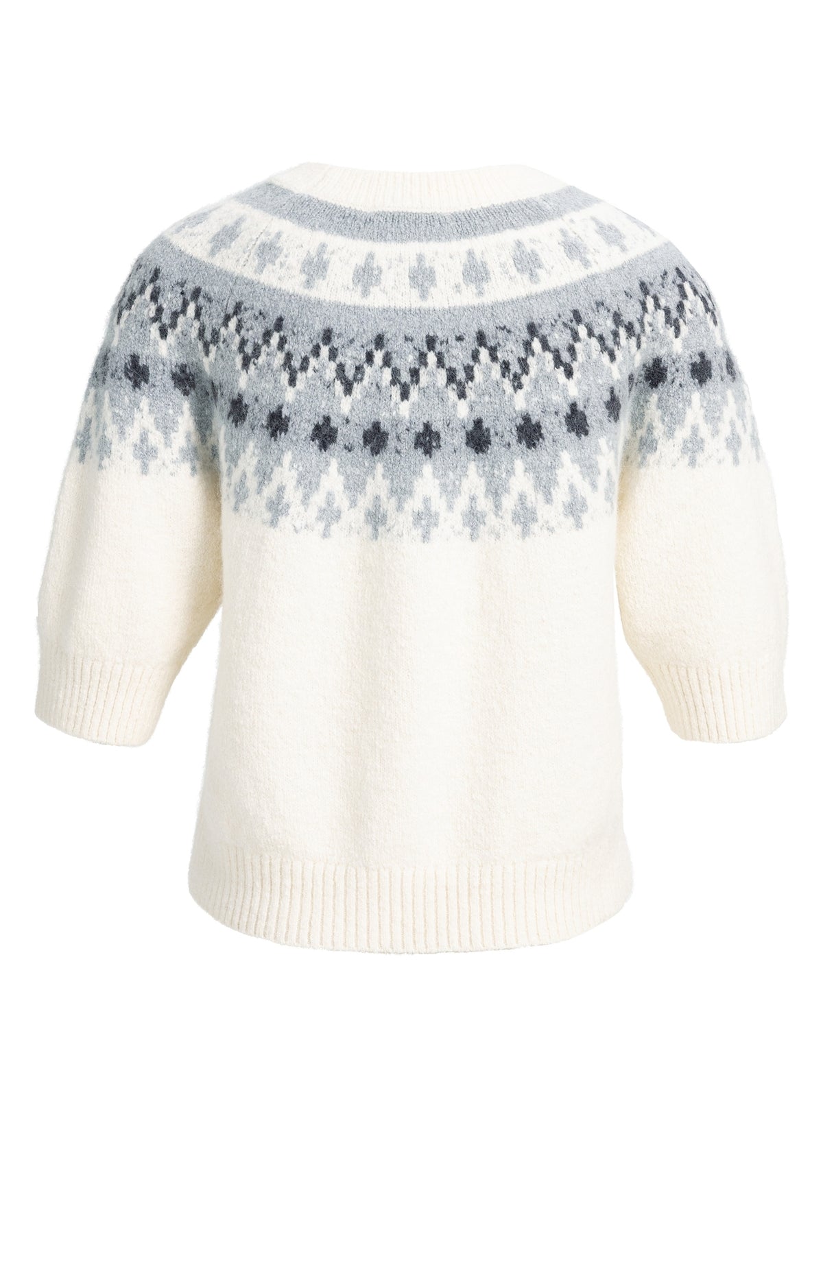 Strickpullover mit nordischem Jacquardmuster