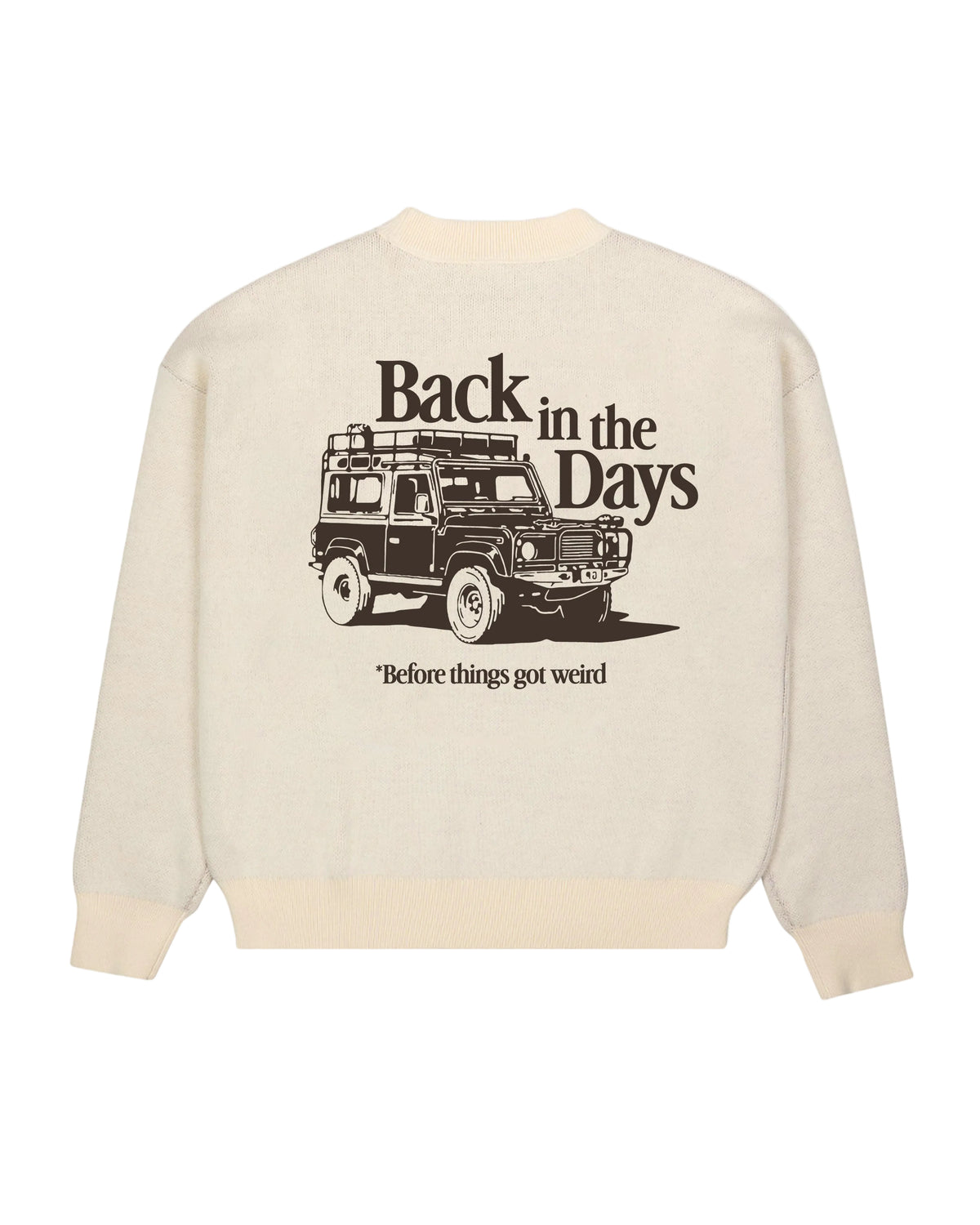 Sweatshirt Back in the Days Knit