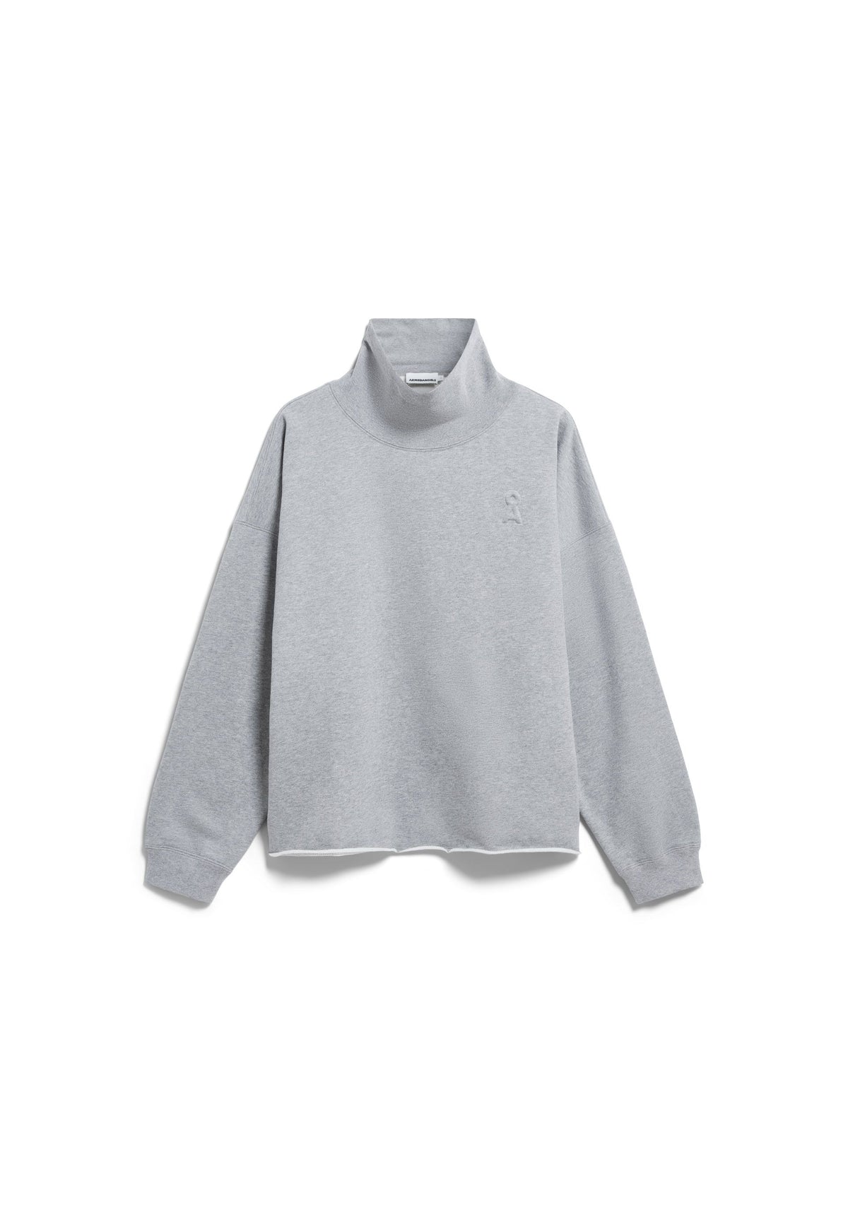 Sweatshirt Open Edge Trichterkragen ICONIC Å aus Bio-Baumwolle