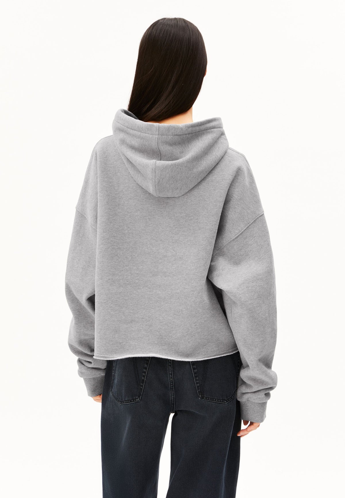 Hoodie mit Rohkante ICONIC Å aus Bio-Baumwolle